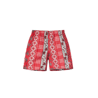 Stussy Mens Paisley Plaid Water Short 'Red'