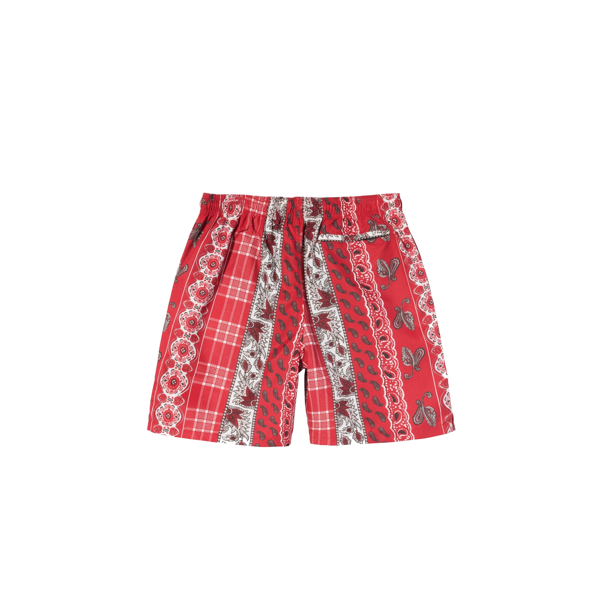 Stussy Mens Paisley Plaid Water Short 'Red'