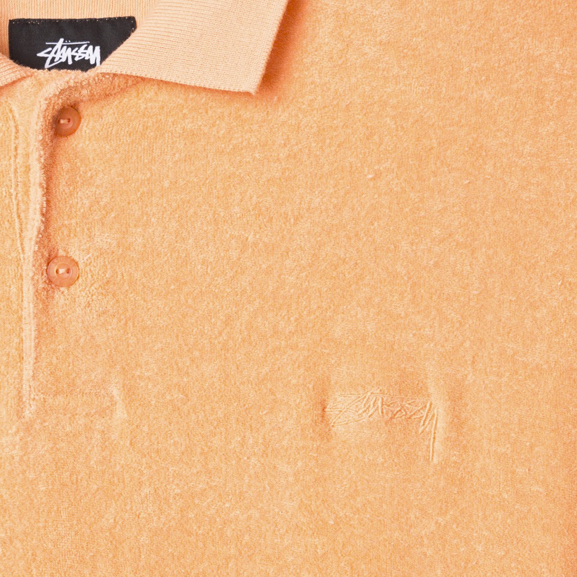 Stussy Men's Terry Polo - Peach