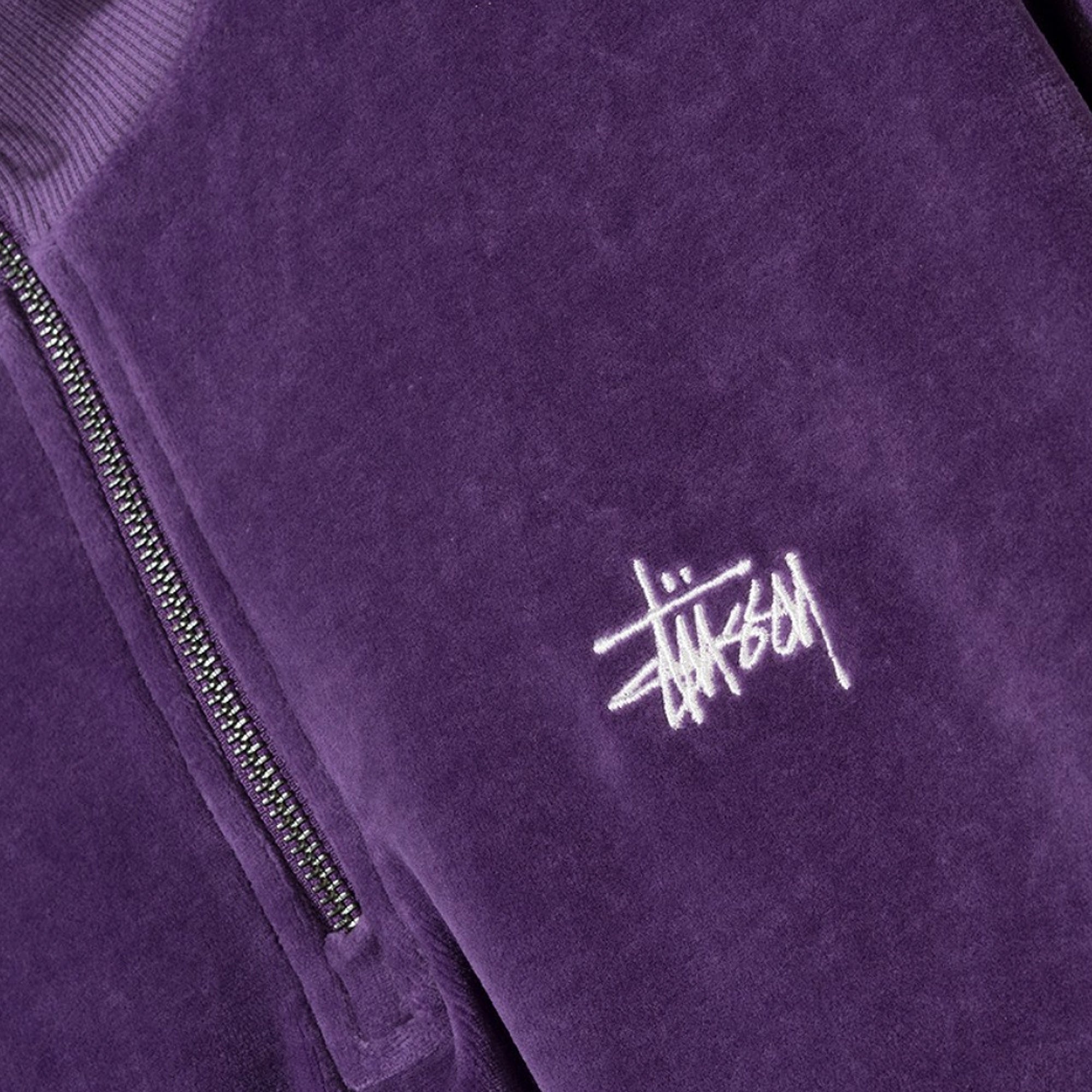 Stussy Velour LS Mock Zip [1140134]