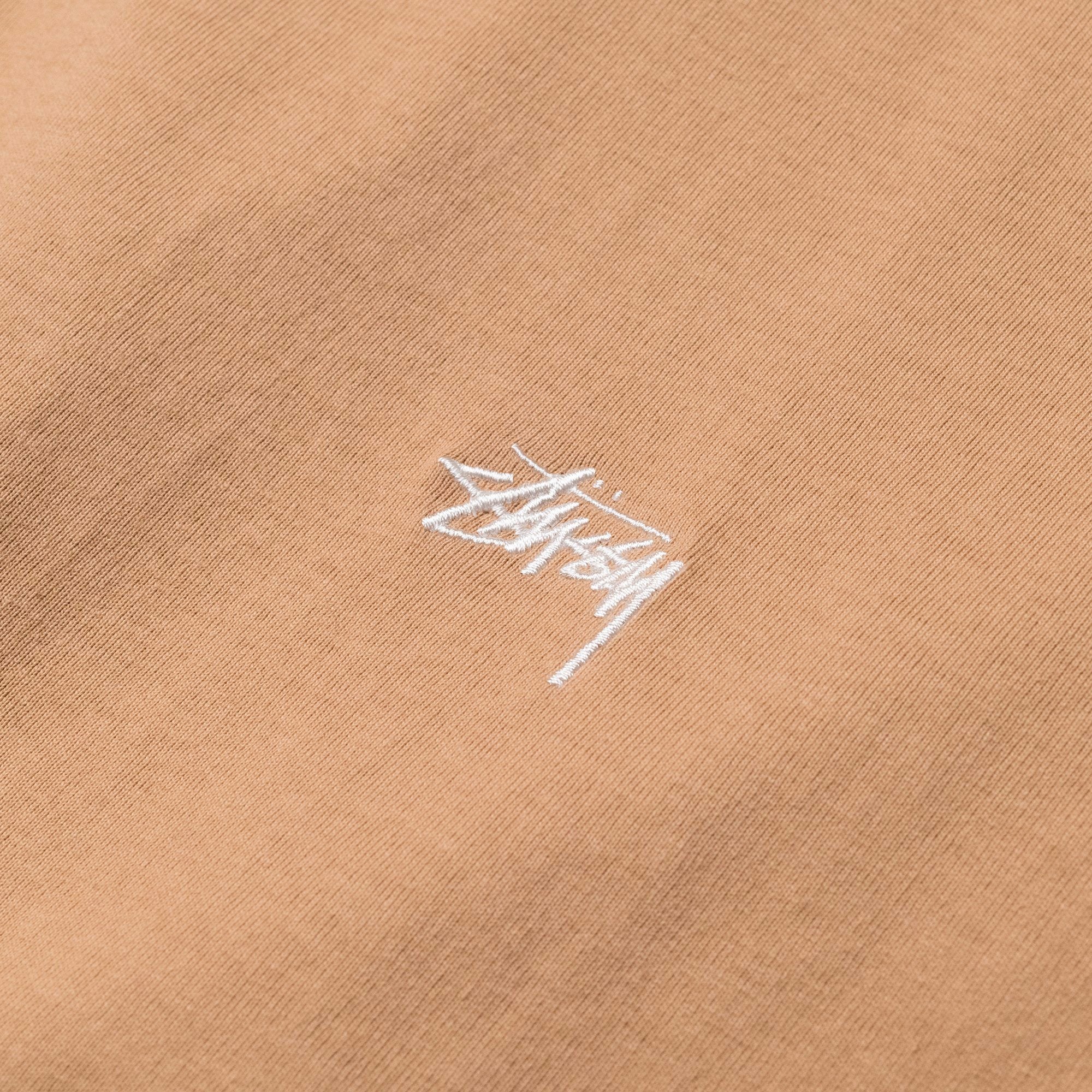 Stussy Mens Stock Logo SS Crew 'Beige'