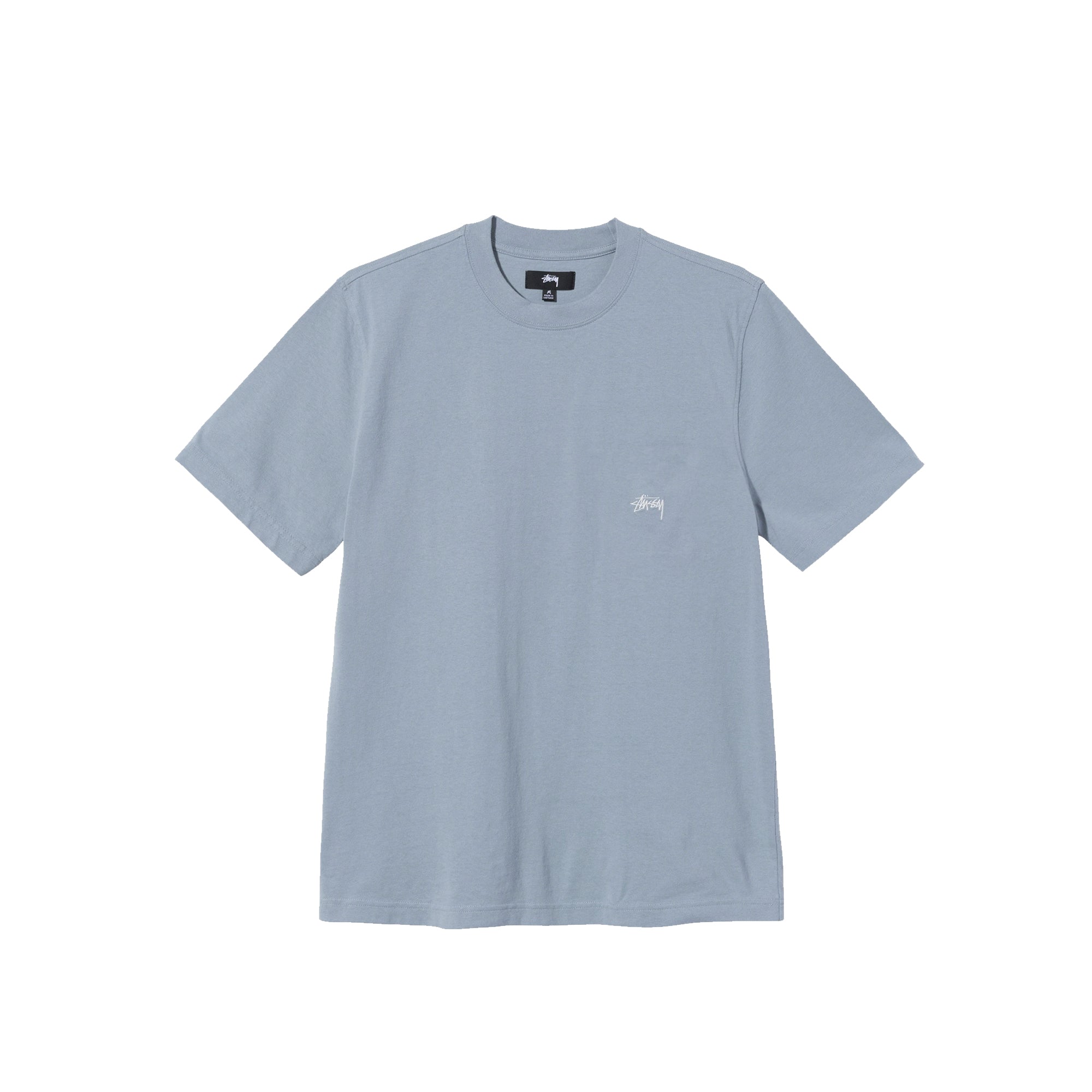 Stussy Mens Stock Logo SS Crew 'Slate'