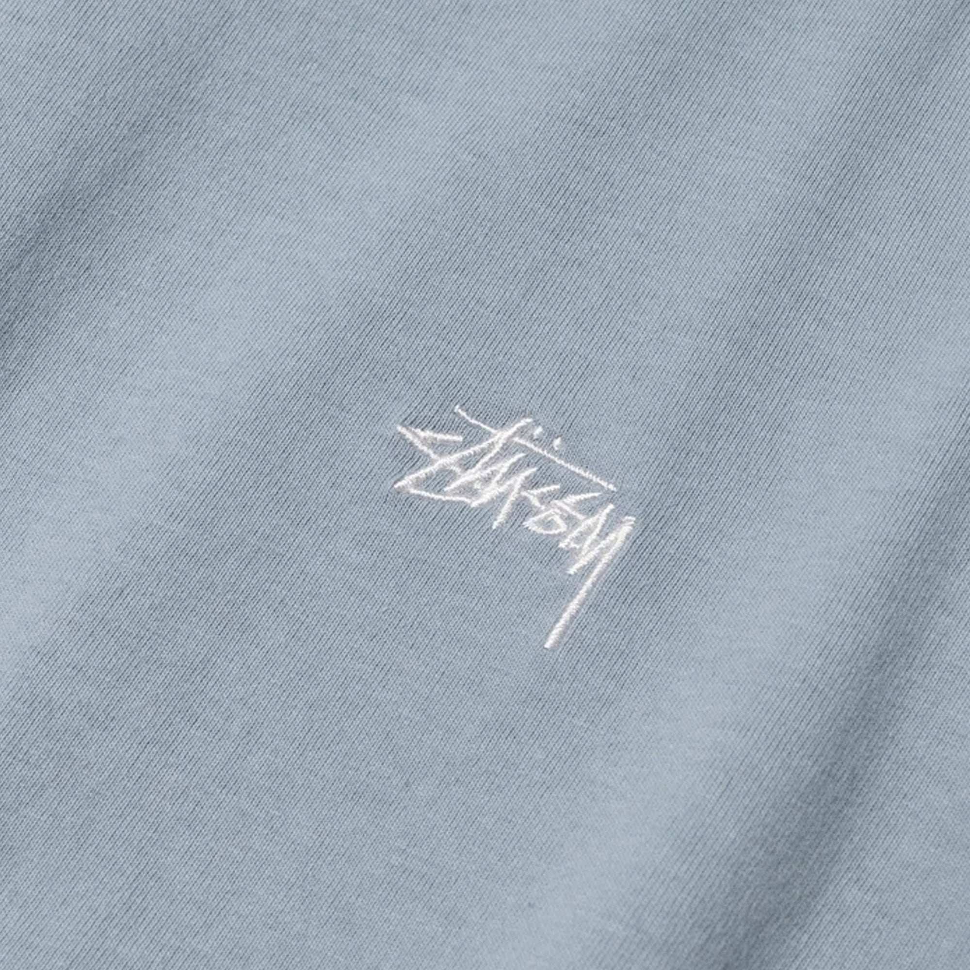 Stussy Mens Stock Logo SS Crew 'Slate'