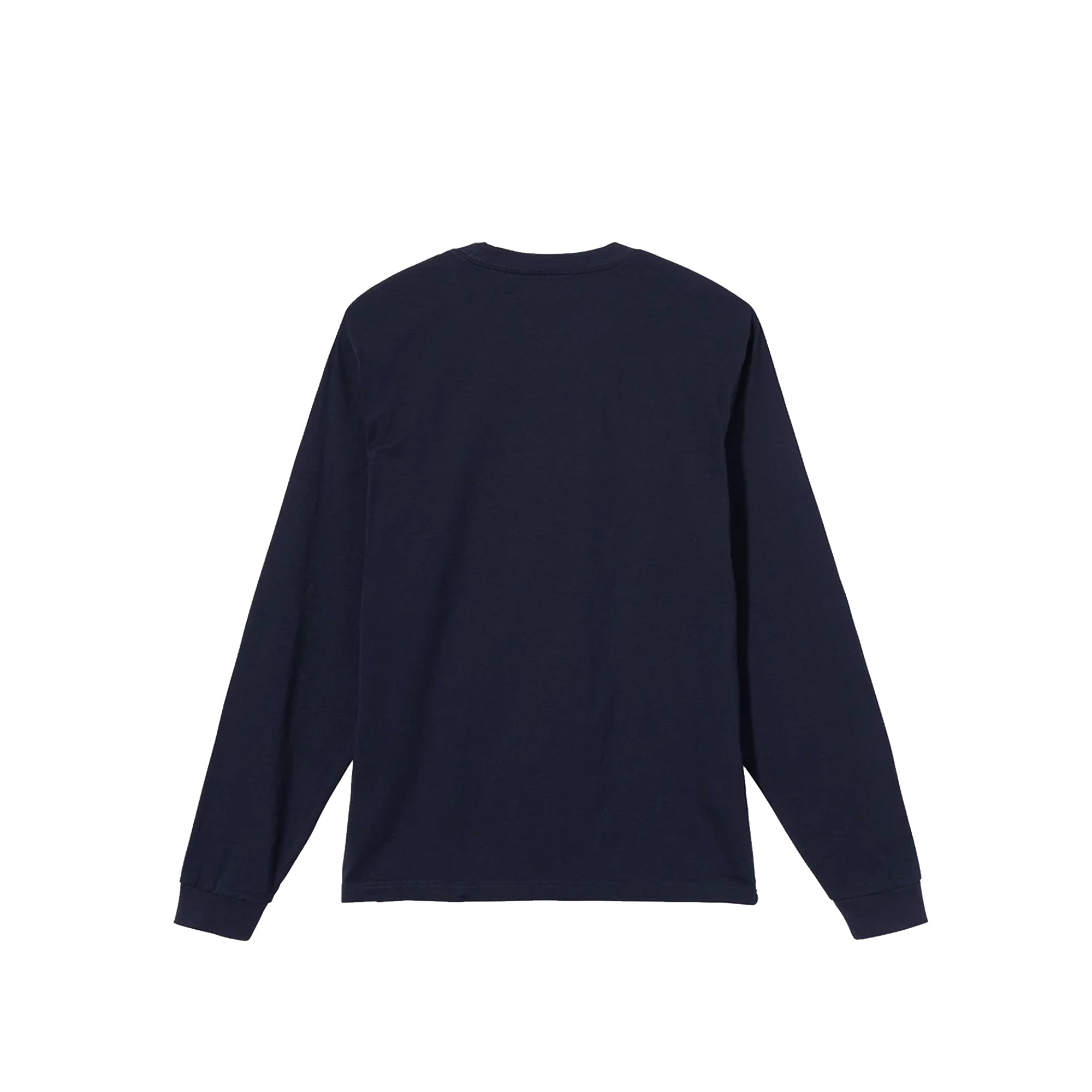 Stussy Mens Stock Logo LS Crew 'Navy'