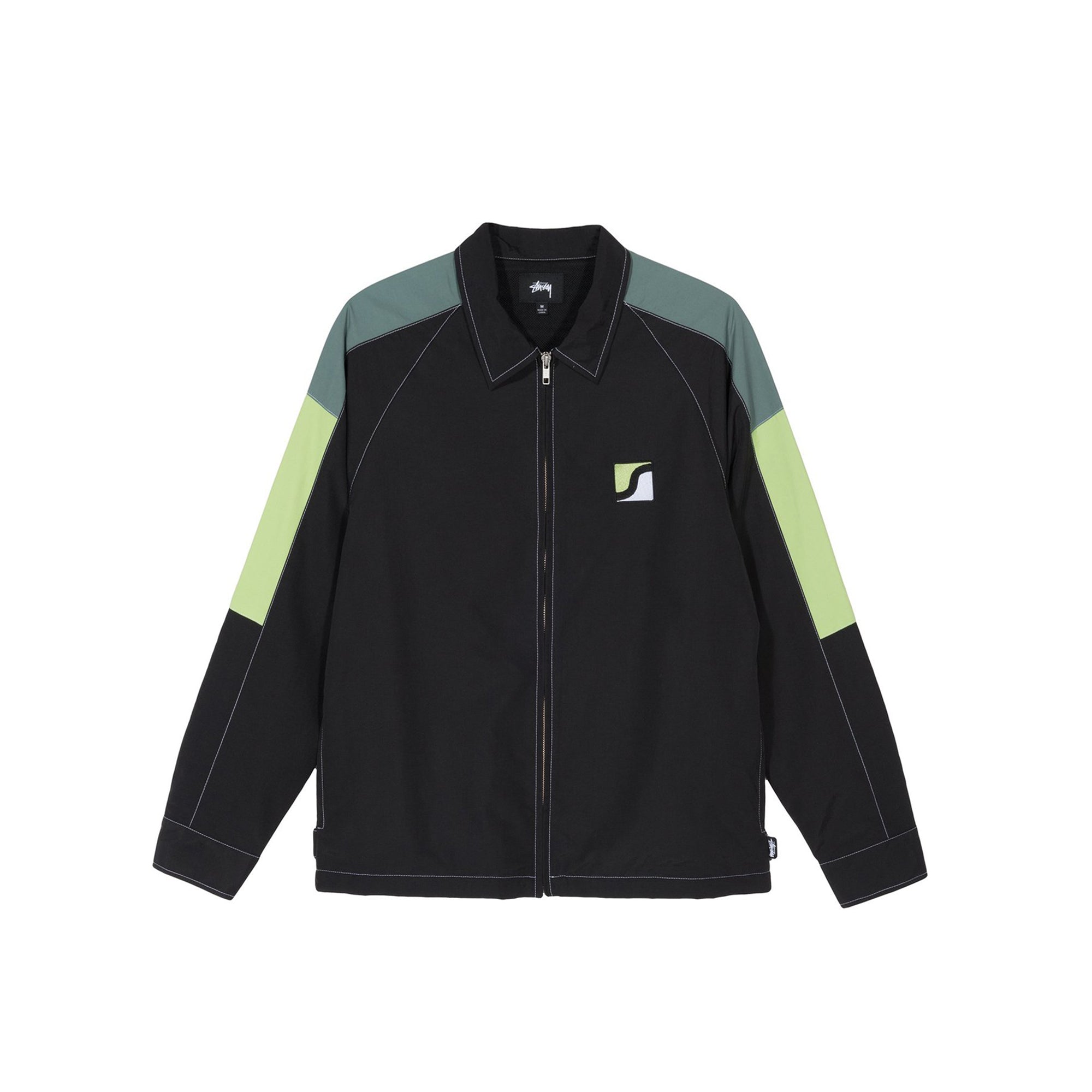 Stussy Mens Panel Zip Nylon Jacket