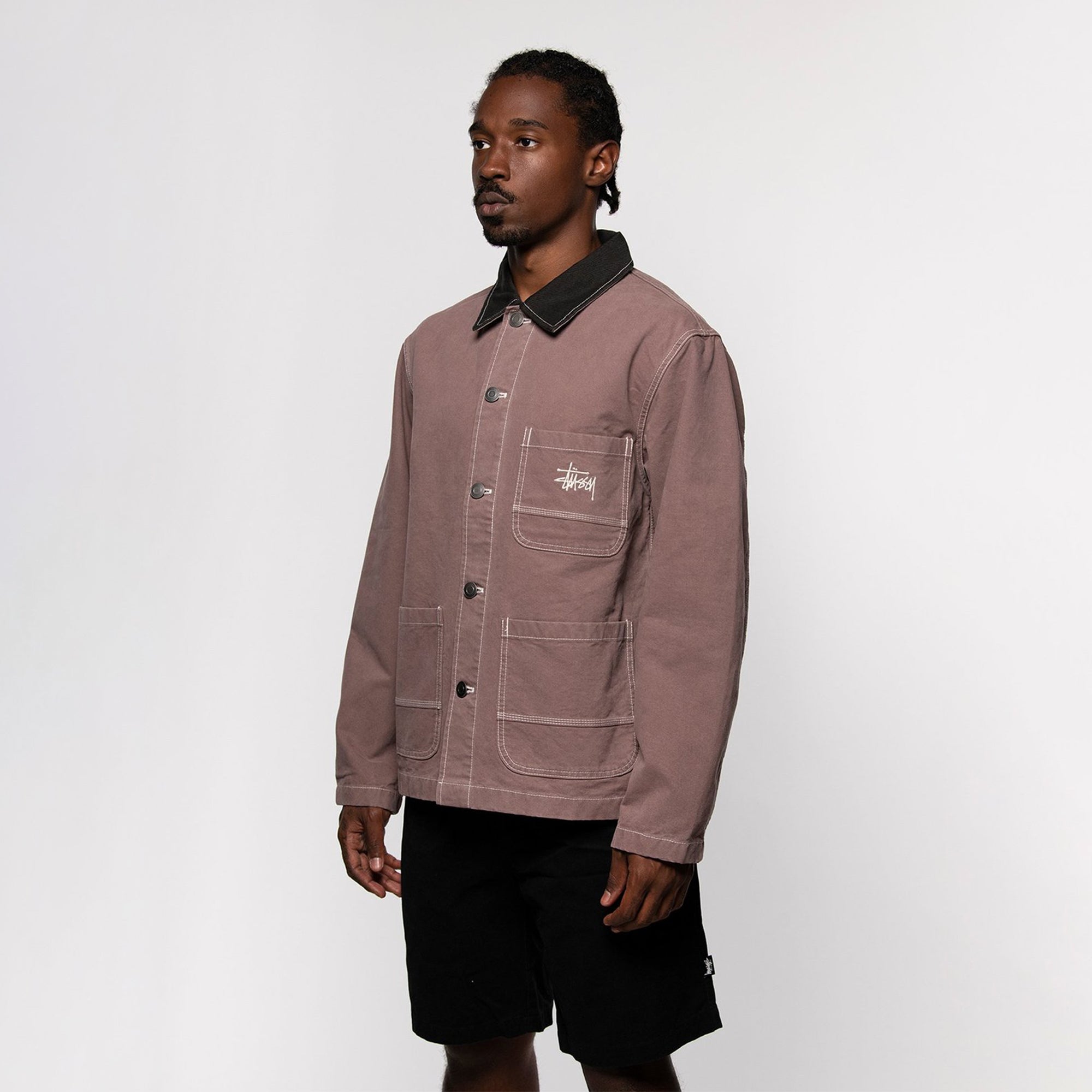 Stussy Mens Brushed Moleskin Chore Jacket