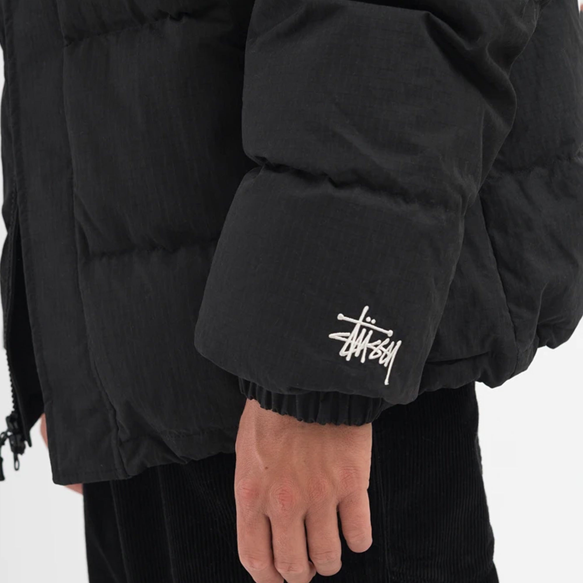 Stussy Mens Solid Puffer Jacket 'Black'