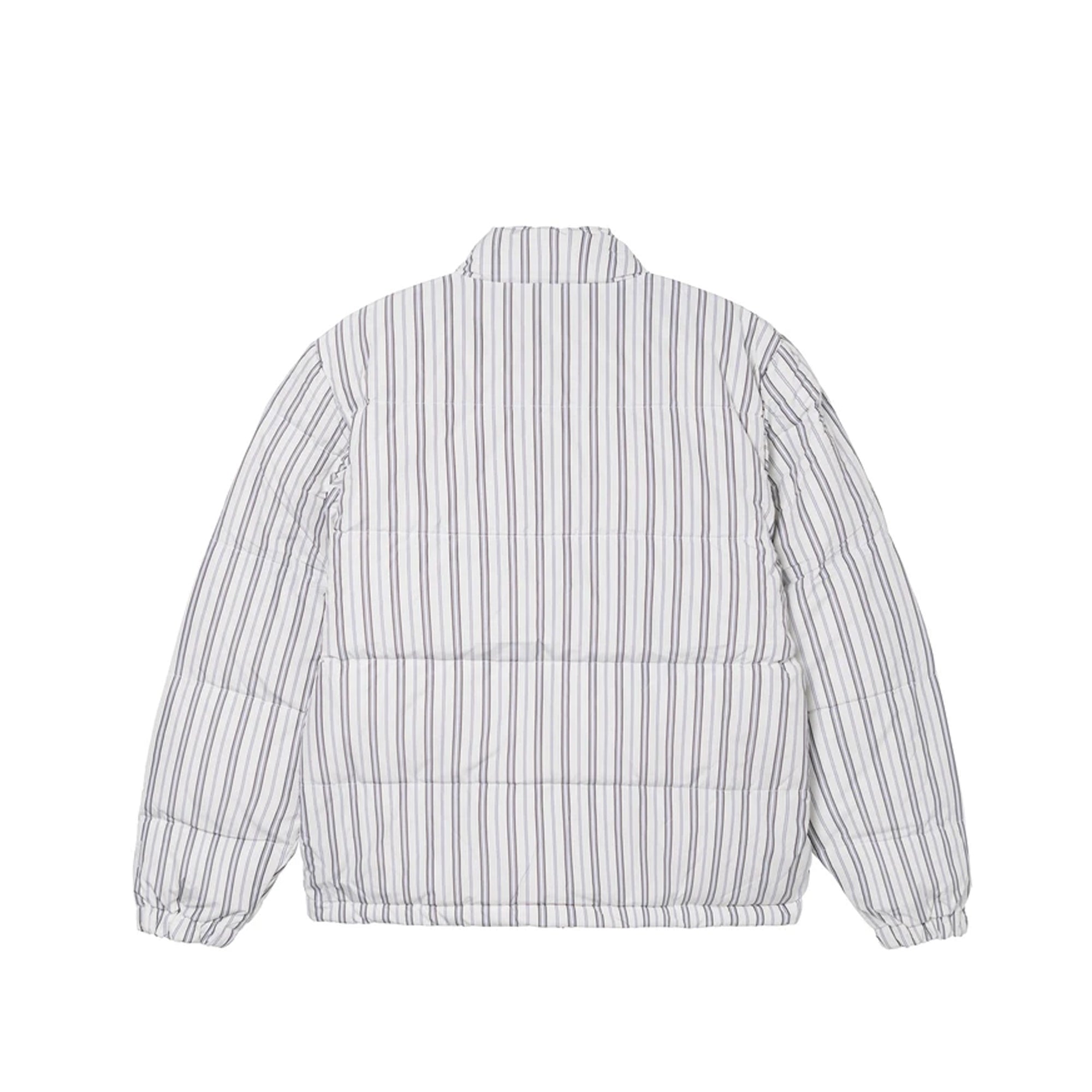 Stussy Mens Stripe Down Puffer Jacket 'Bone'