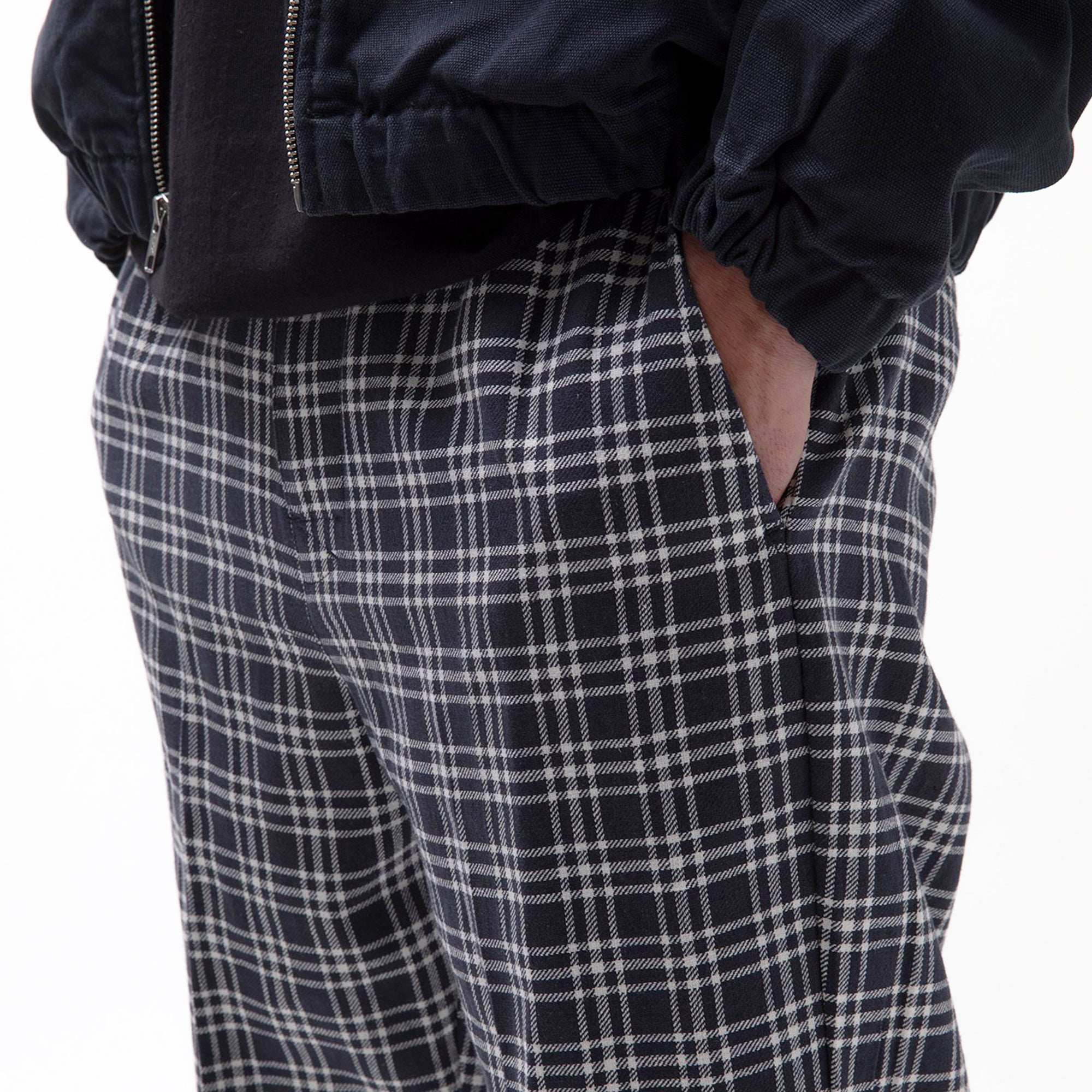 STUSSY PLAID LINEN BRYAN PANT