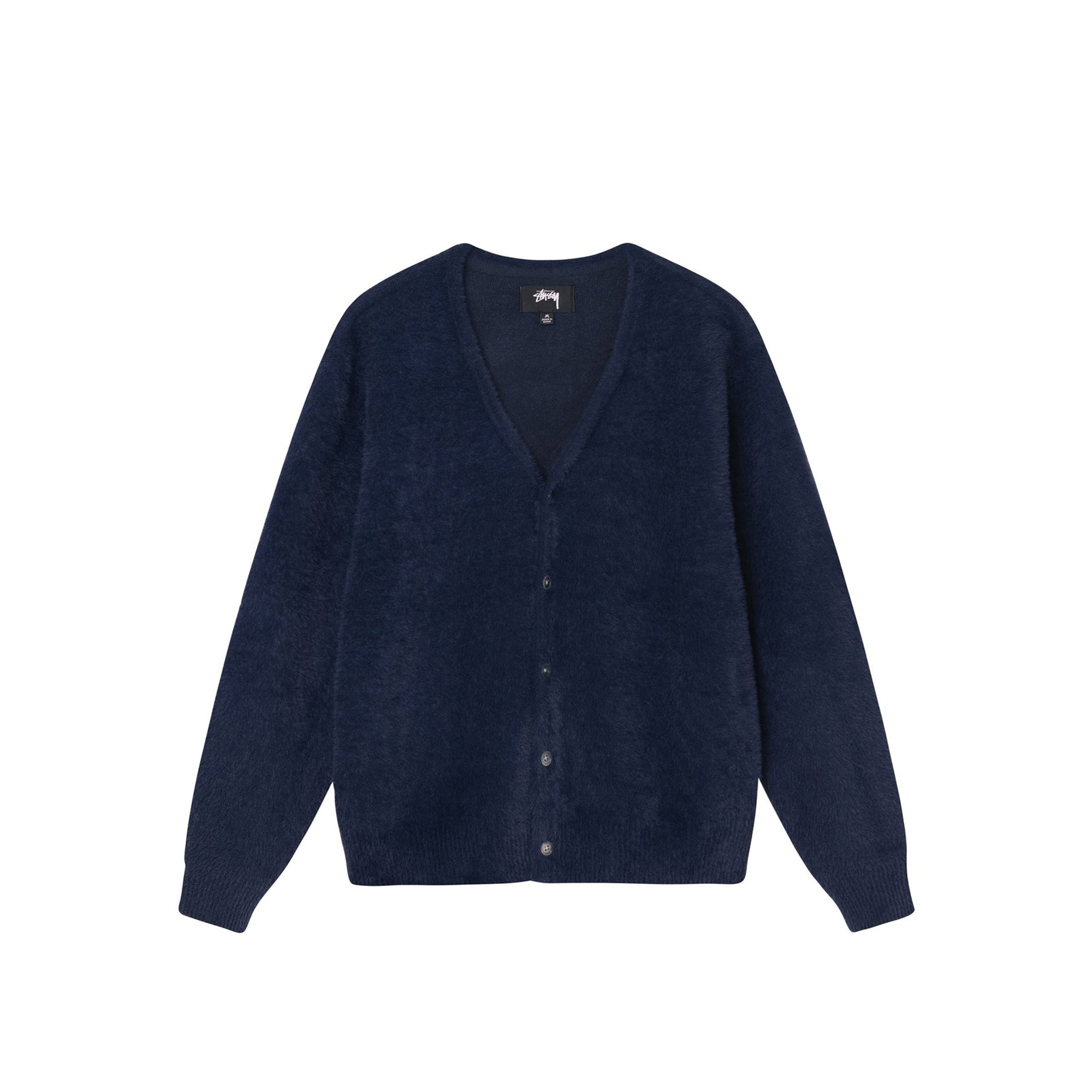 Stussy Mens Shaggy Cardigan 'Deep Navy'