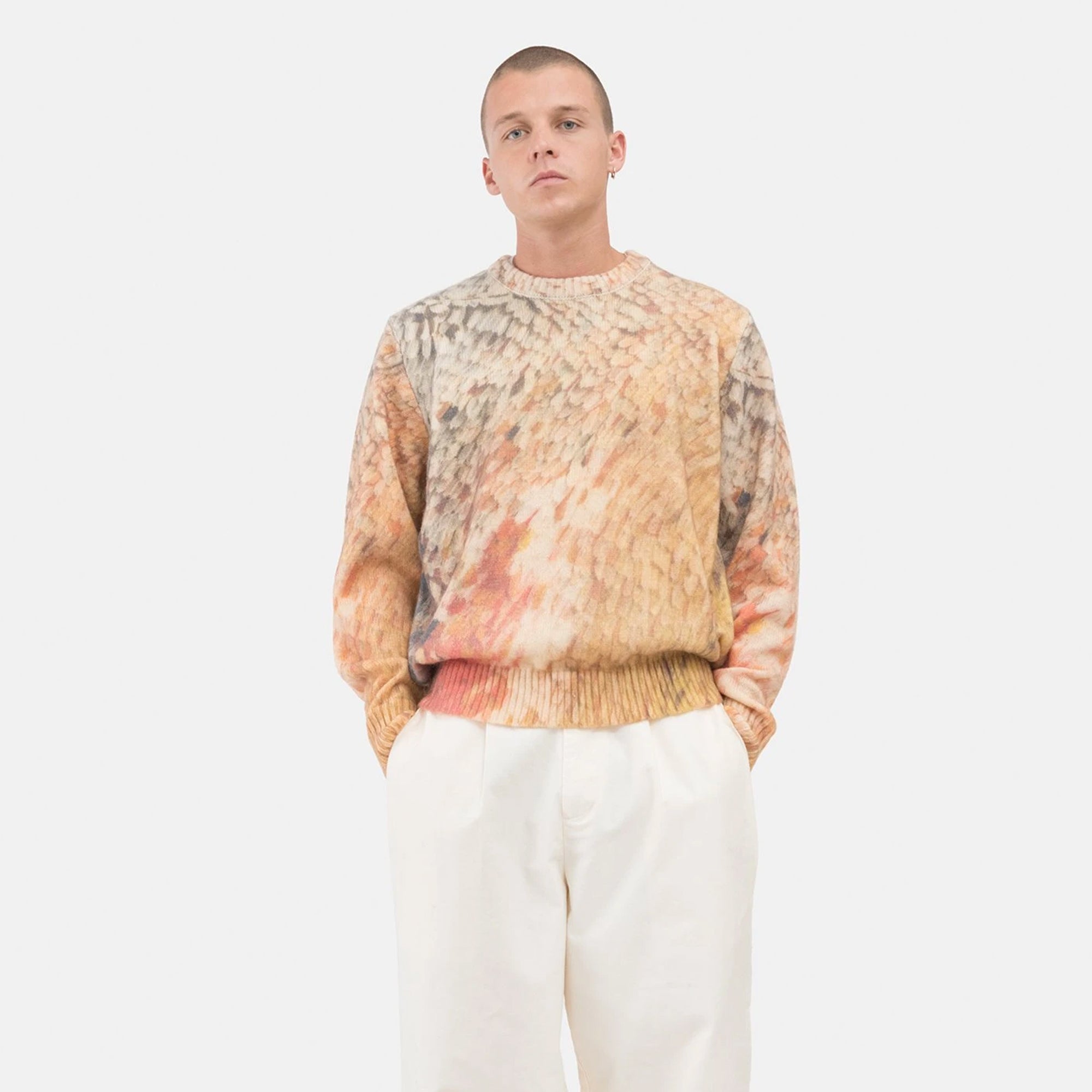 Stussy Mens Wings Print Sweater 'Multi'