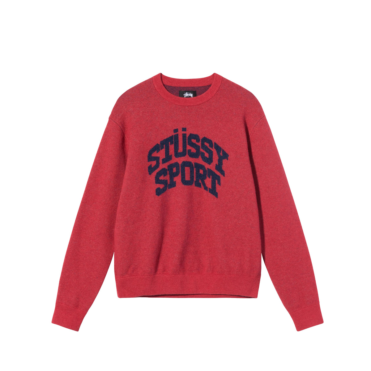 STUSSY レッド スウェット Medium Stussy Mens Sport Sweater 