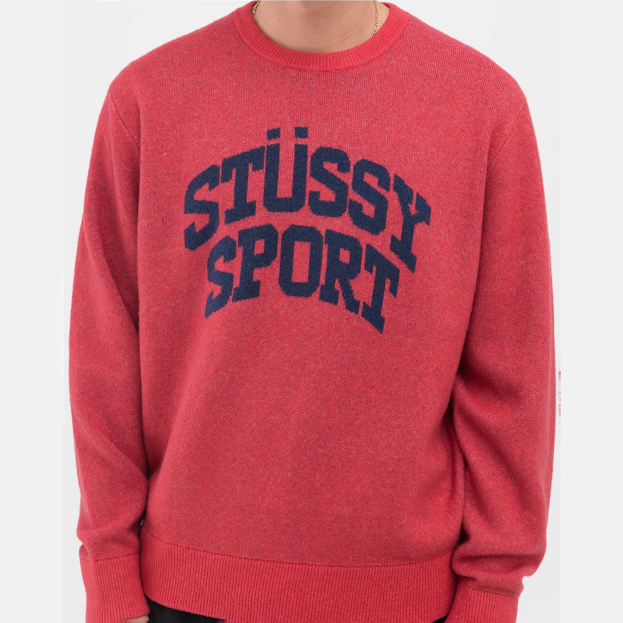 Stussy Mens Sport Sweater 'Red'