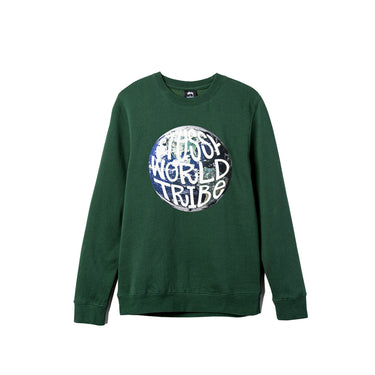 Stussy SWT Globe Crew - Green