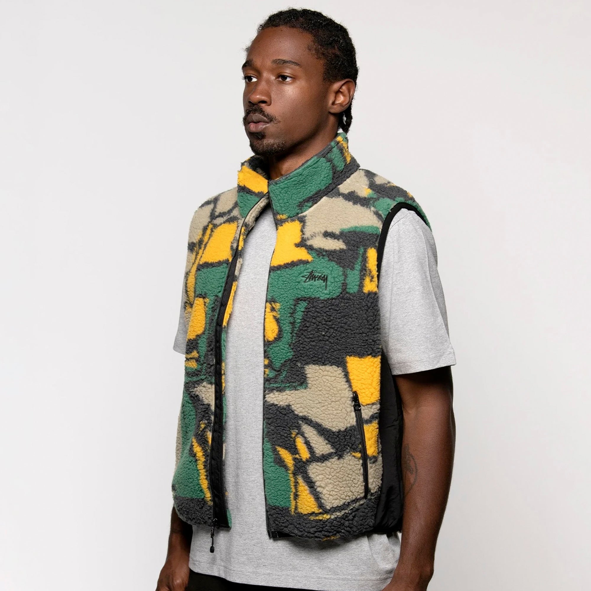 Stussy Block Sherpa Vest