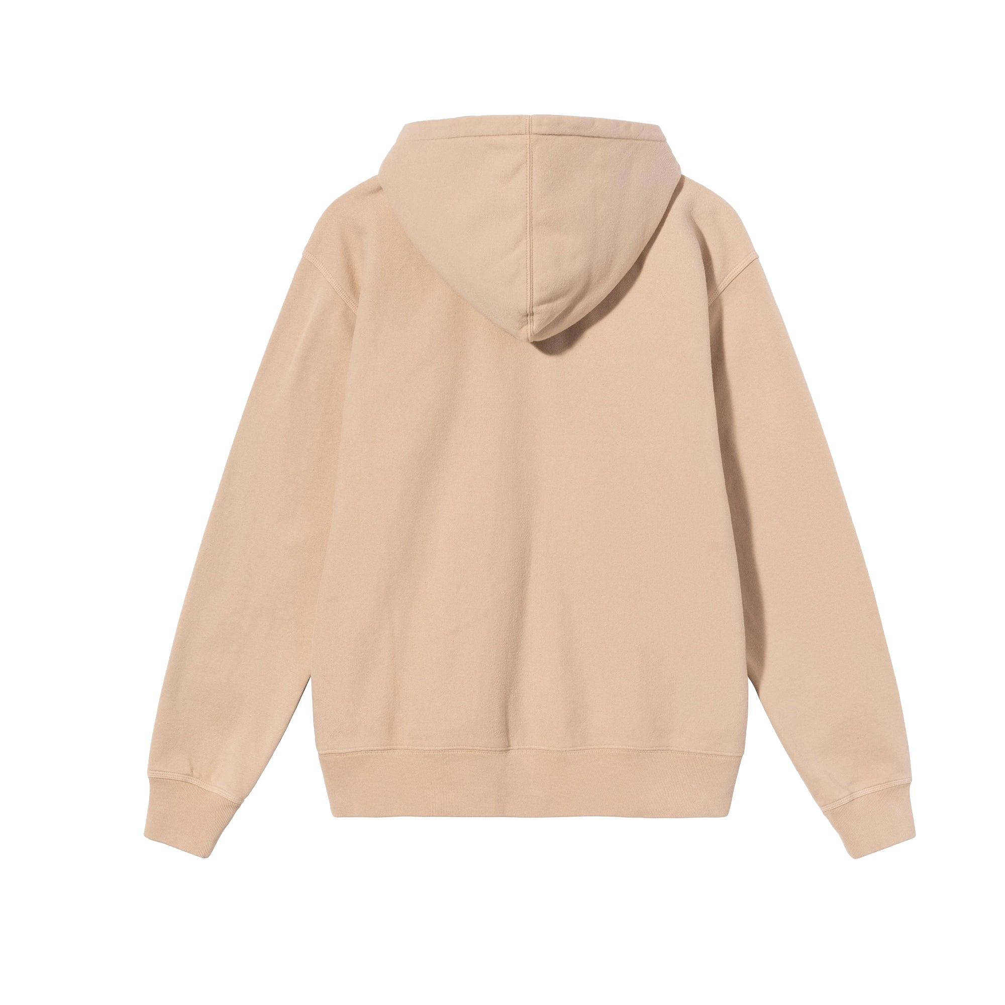 Stussy Mens Stock Logo Hoodie 'Beige'