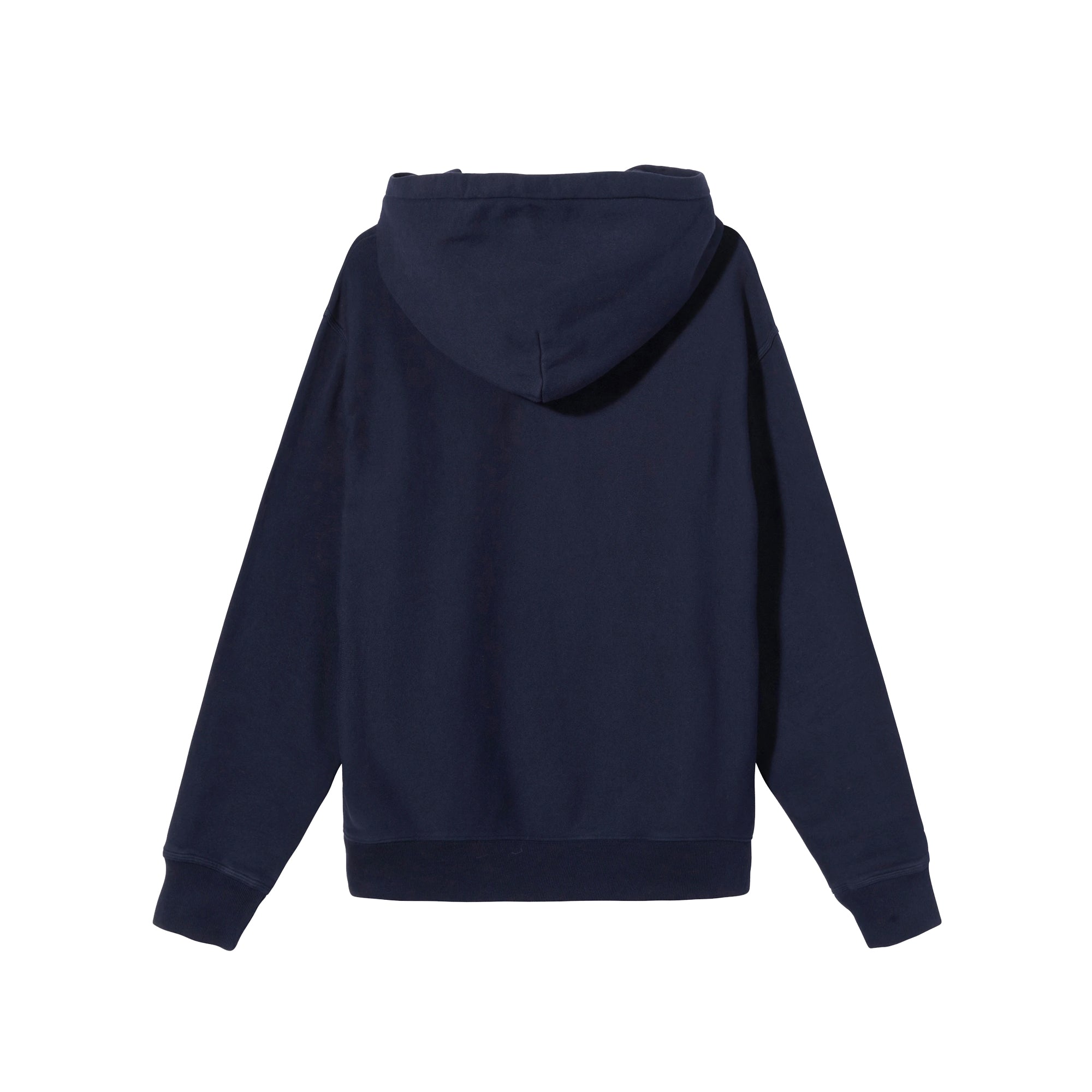 Stussy Mens Stock Logo Hoodie 'Navy'