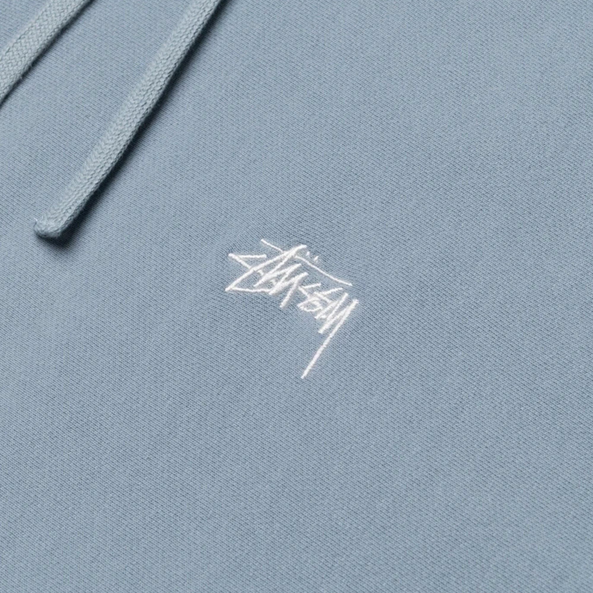 Stussy Mens Stock Logo Hoodie 'Slate'