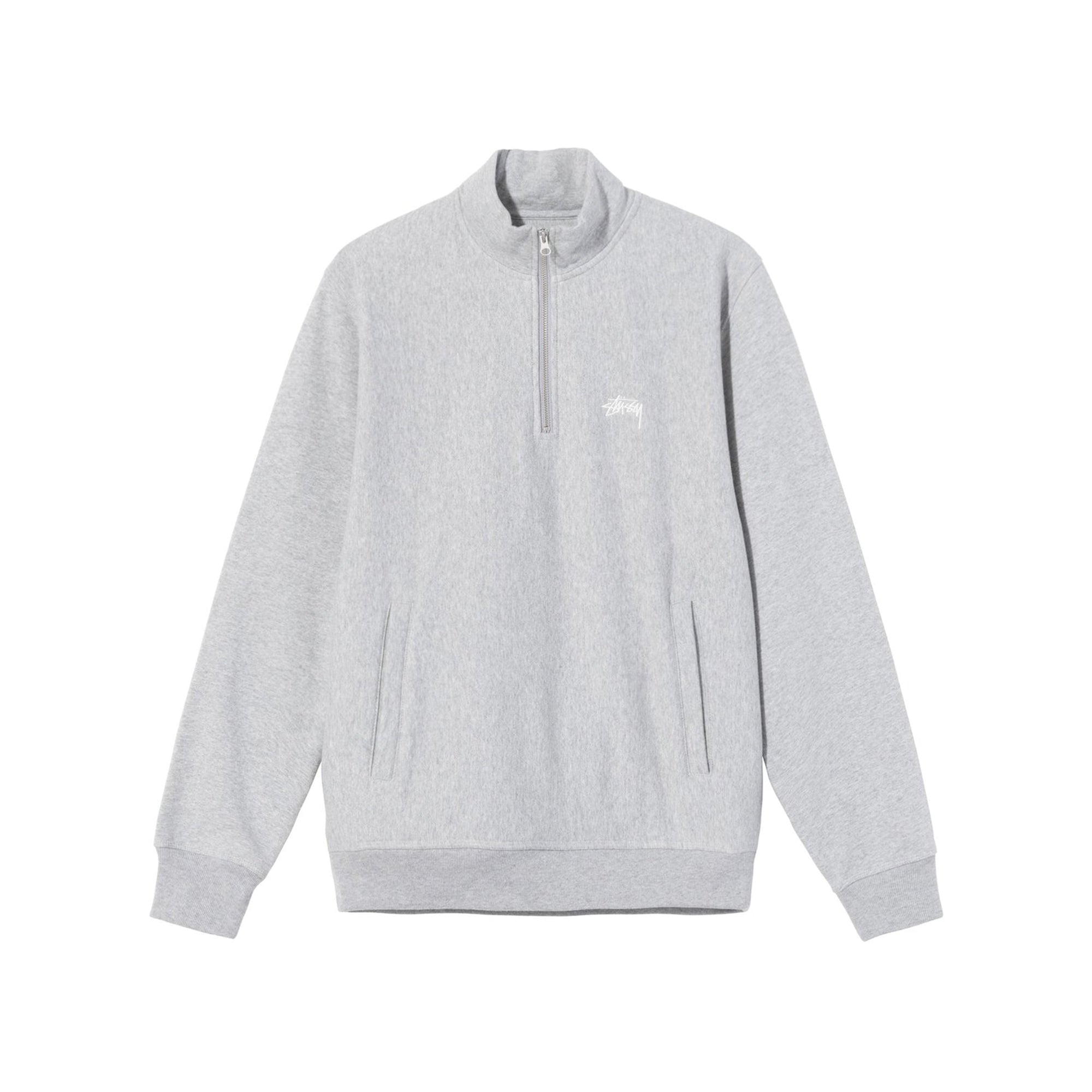 Stussy Mens Stock Logo Mock 'Grey Heather'