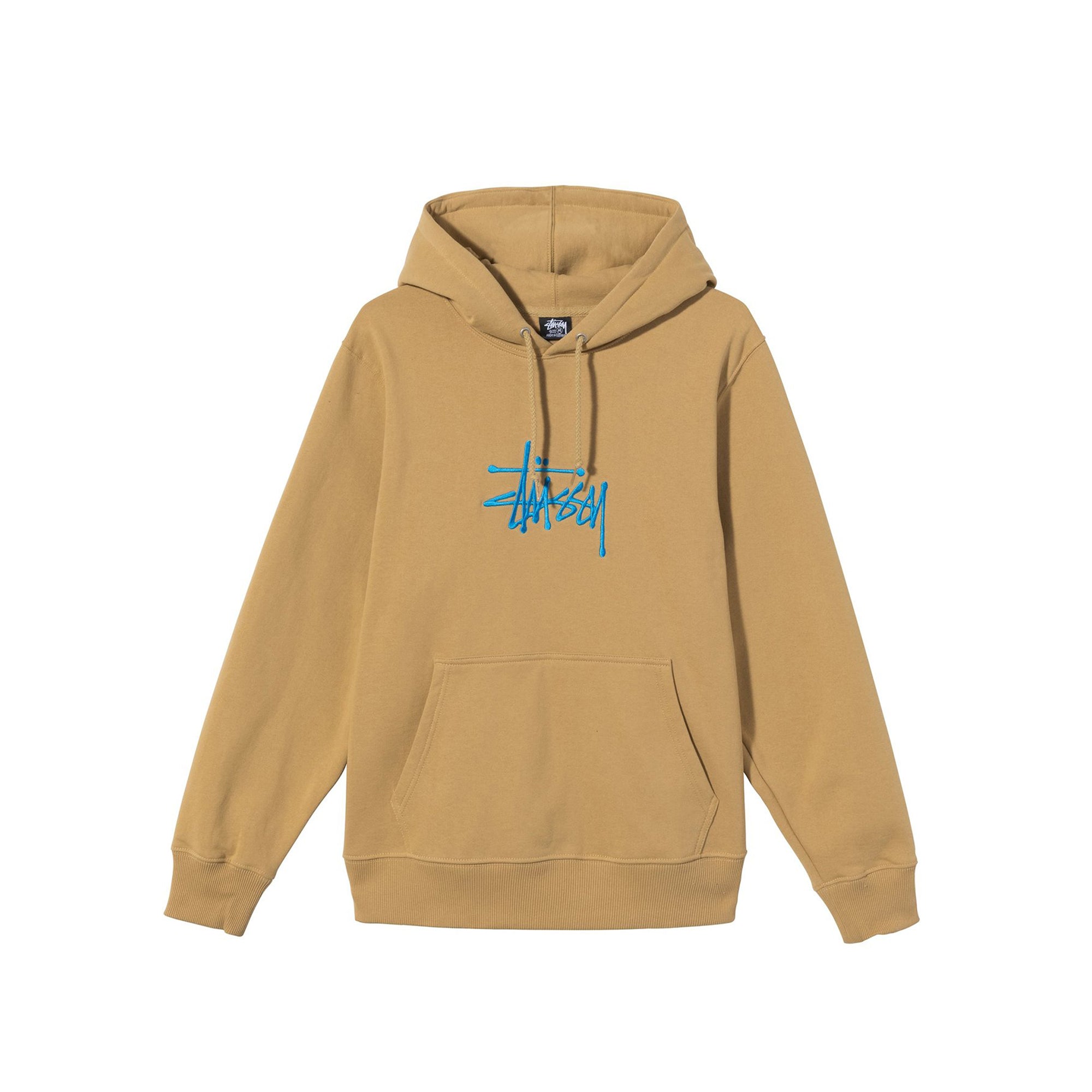 Stussy Mens Basic Stussy App Khaki Hoodie