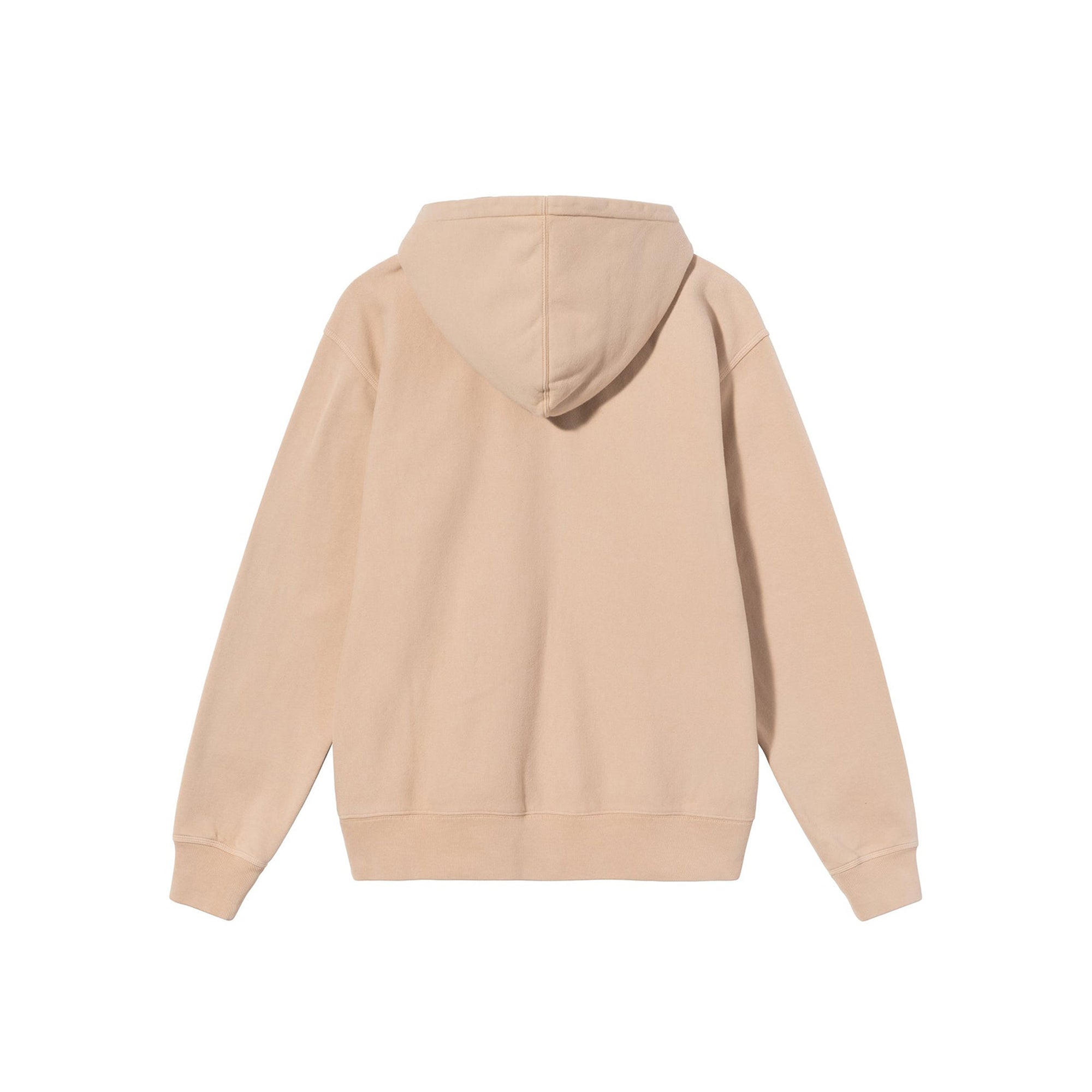 Stussy Mens Stock Logo Zip Hood 'Beige'