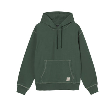Stussy Mens Contrast Stitch Label Hood 'Forest'