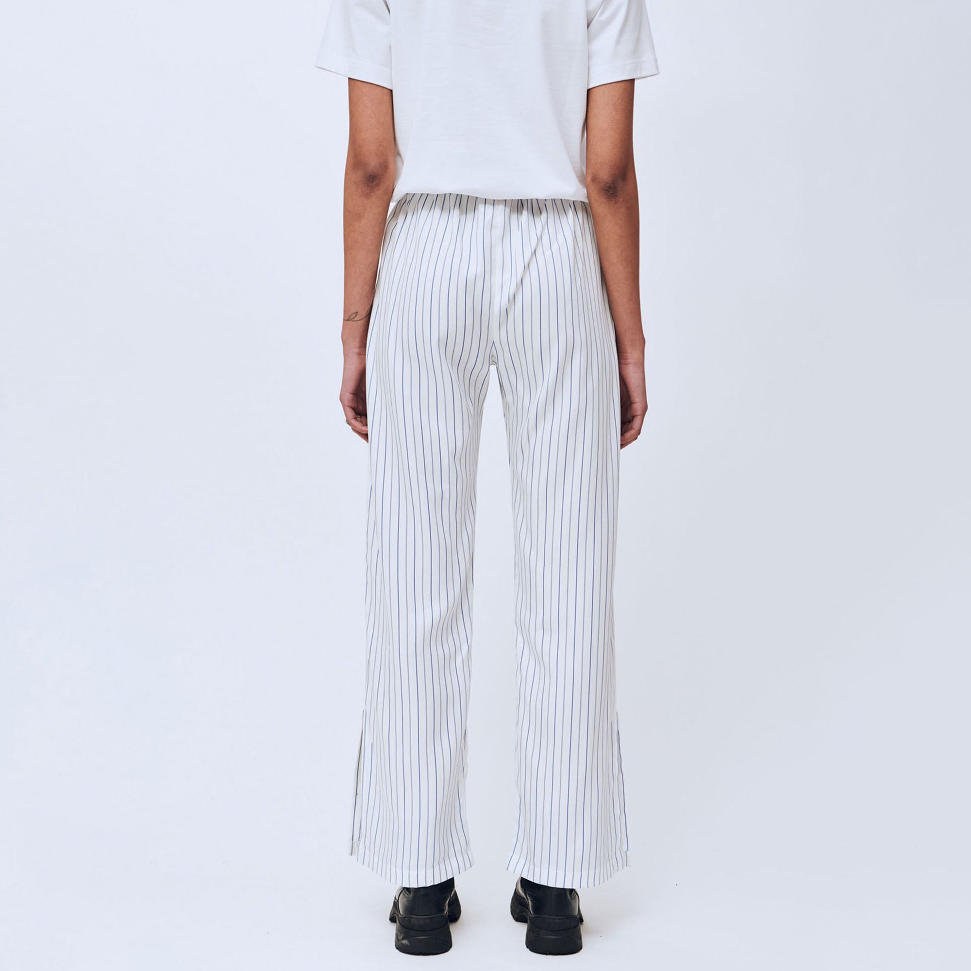 Soulland Women Ciara Pants 'White/Blue Stripes'