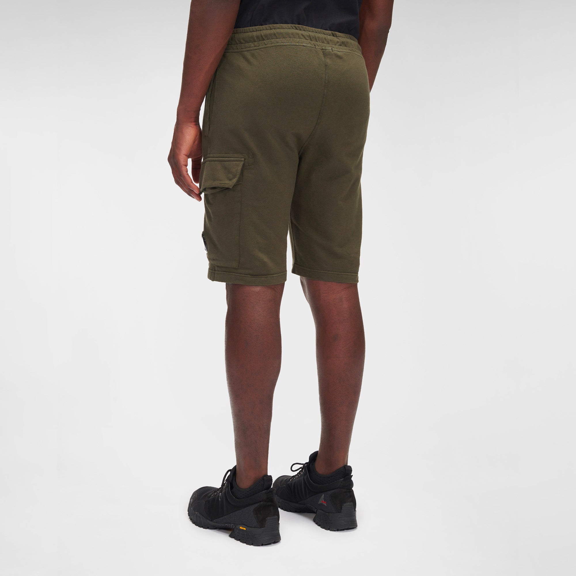 C.P. Company Mens Light Fleece Cargo Shorts