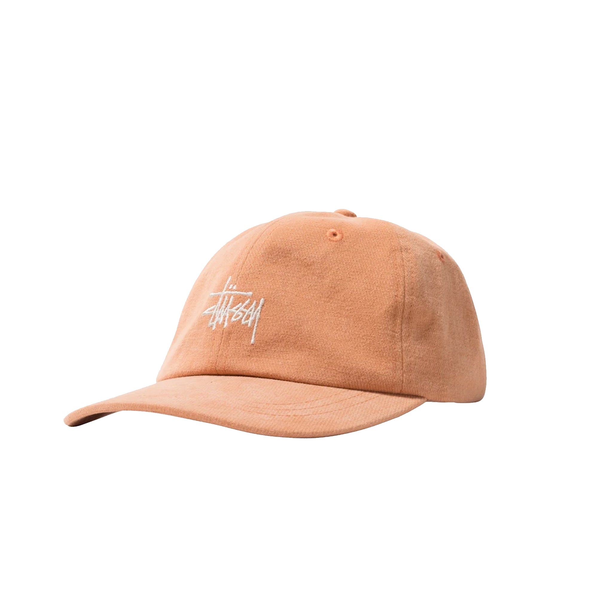 Stussy Mens Stock Low Pro Cap 'Tangerine'