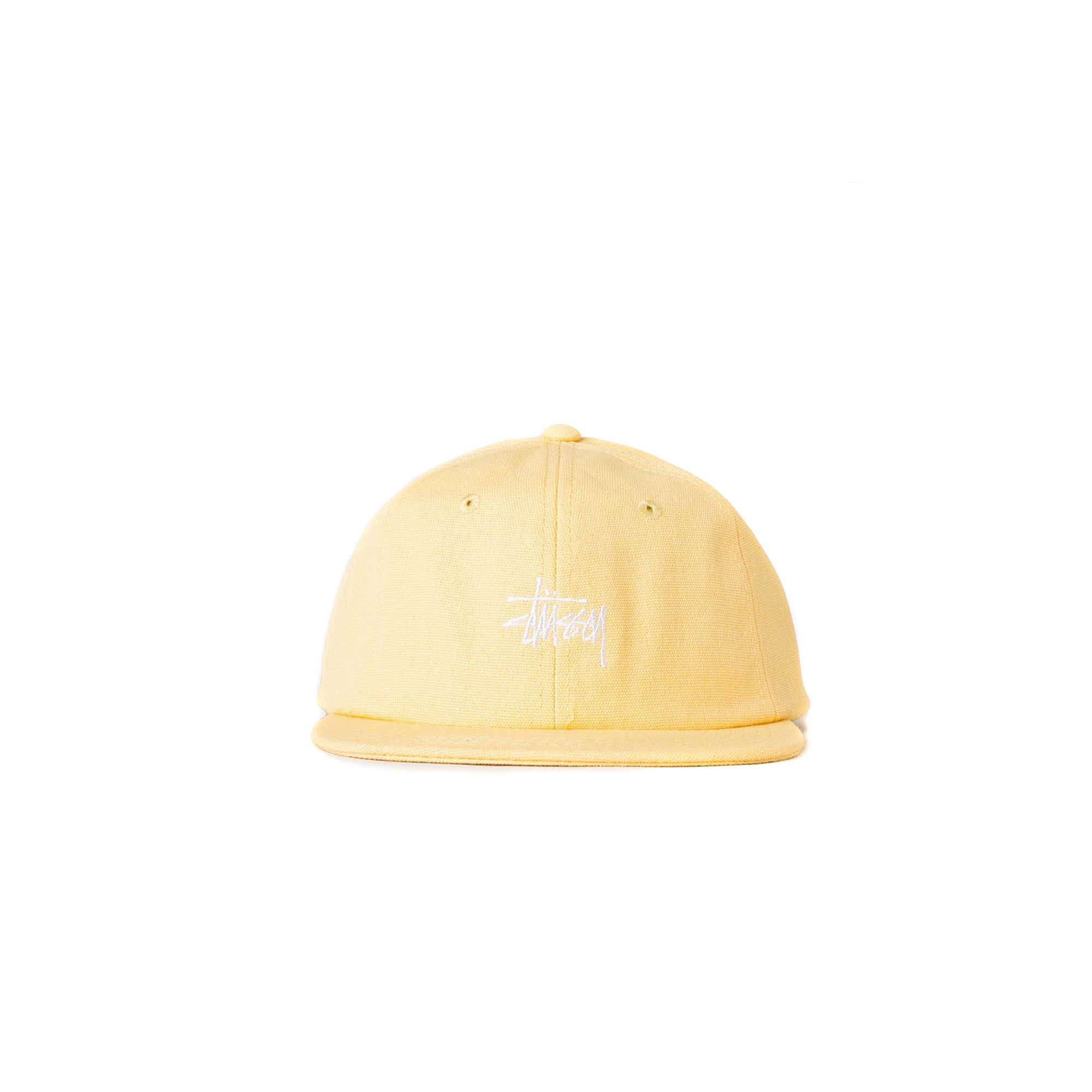 Stussy Smooth Stock Canvas Snapback- Yellow