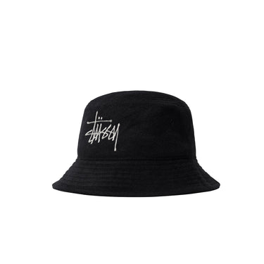 Stussy Fuzzy Wool Basic Bucket Hat 'Black'
