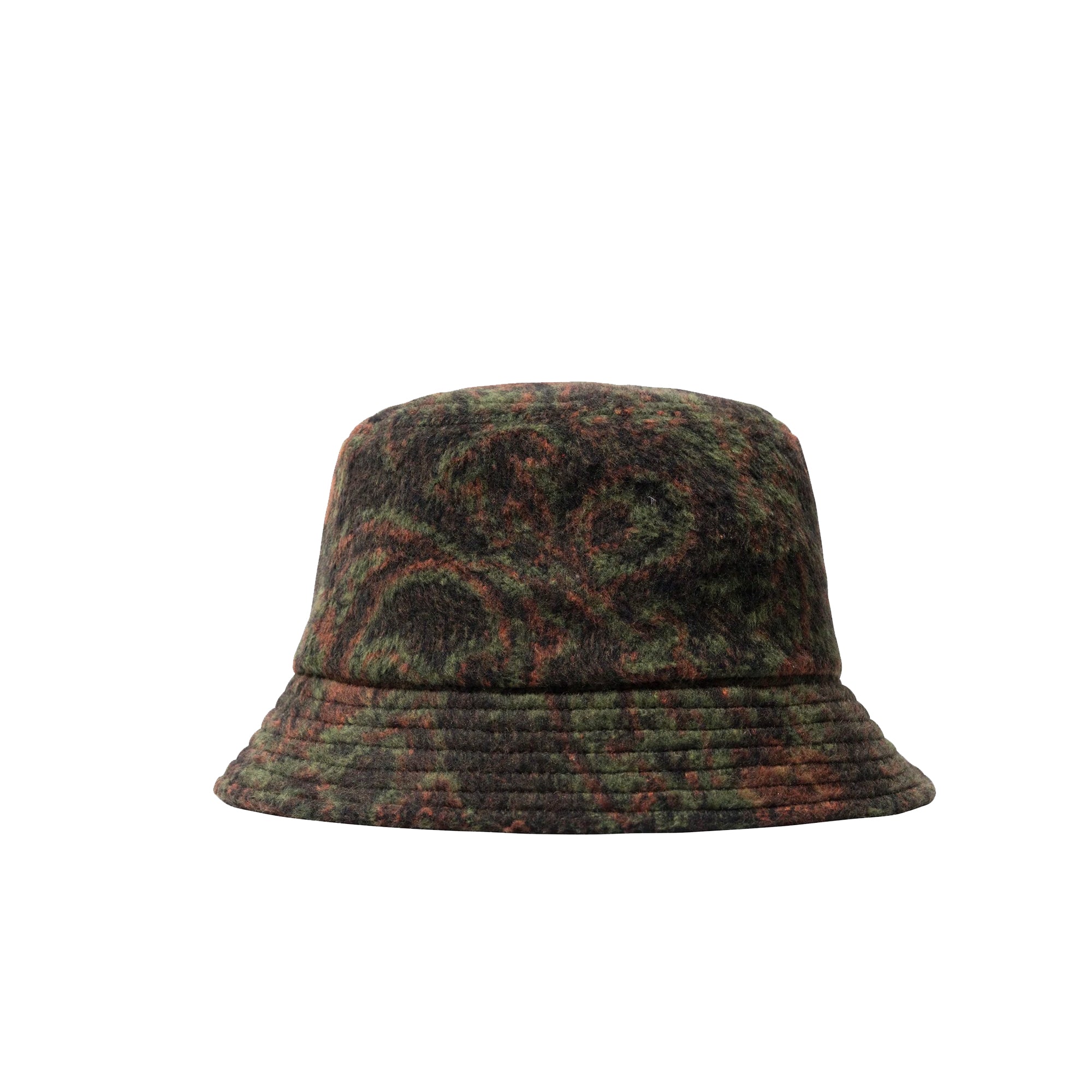 Stussy Mens Psychedelic Deep Bucket Hat 'Green'