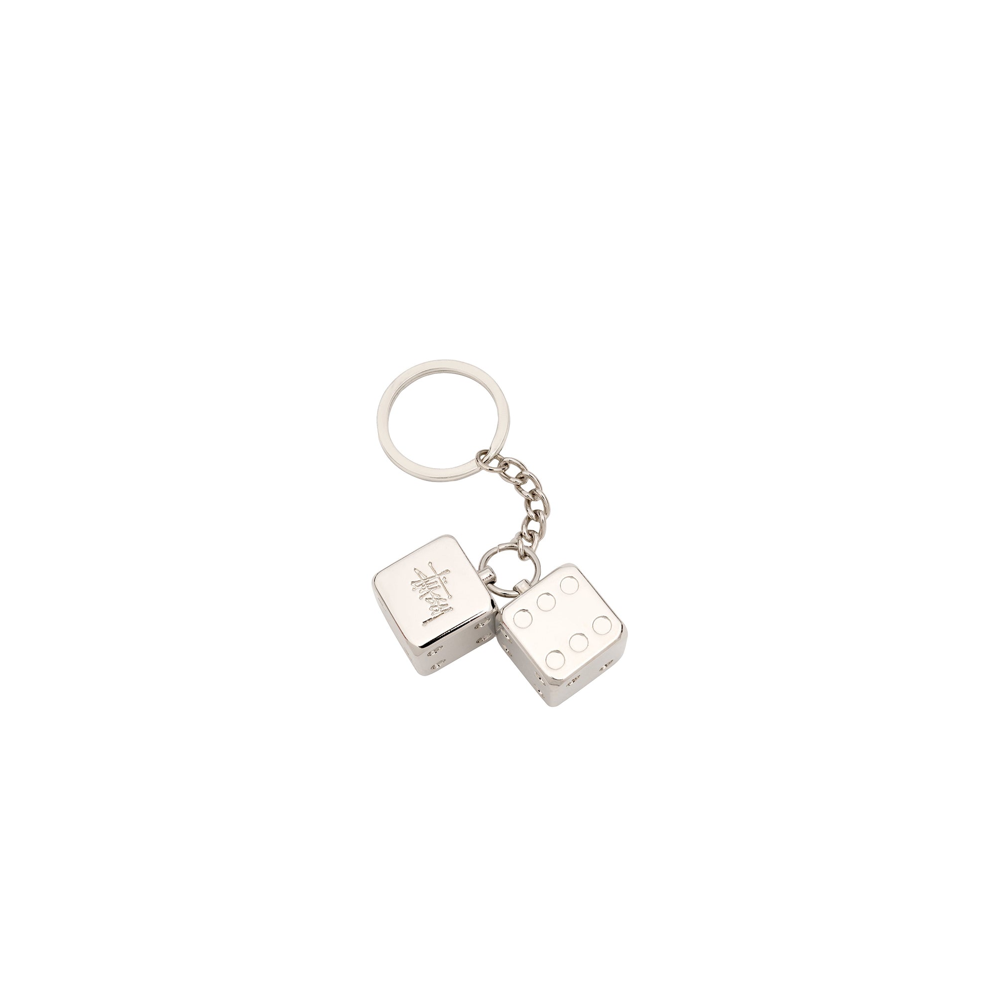 STUSSY METAL DICE KEYCHAIN