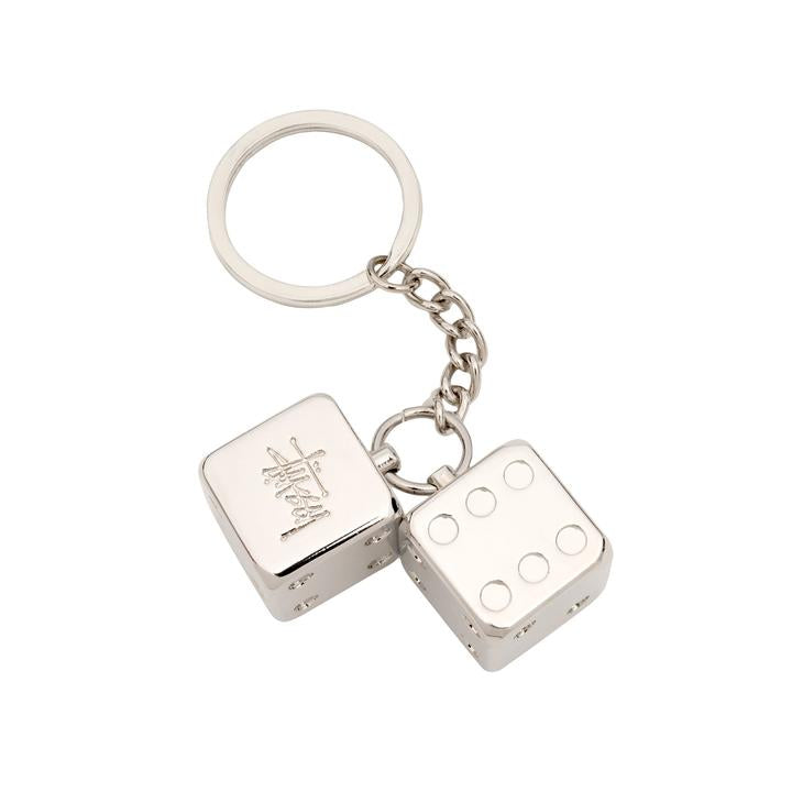 STUSSY METAL DICE KEYCHAIN