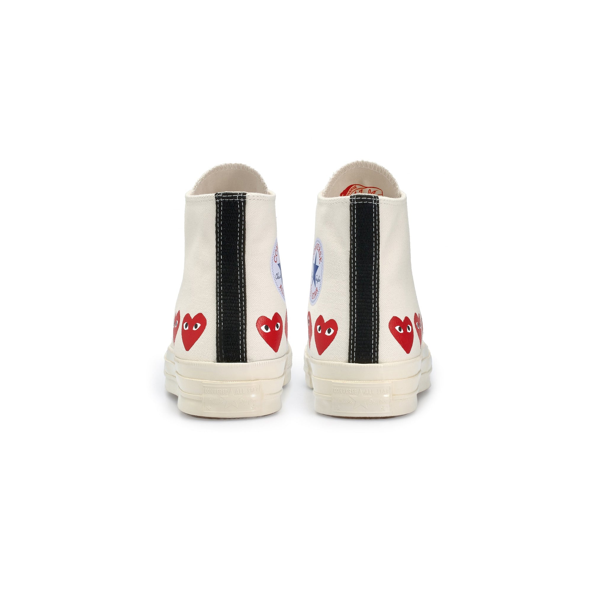 Comme des Garcons PLAY x Converse Chuck 70 High Multi Heart Shoes