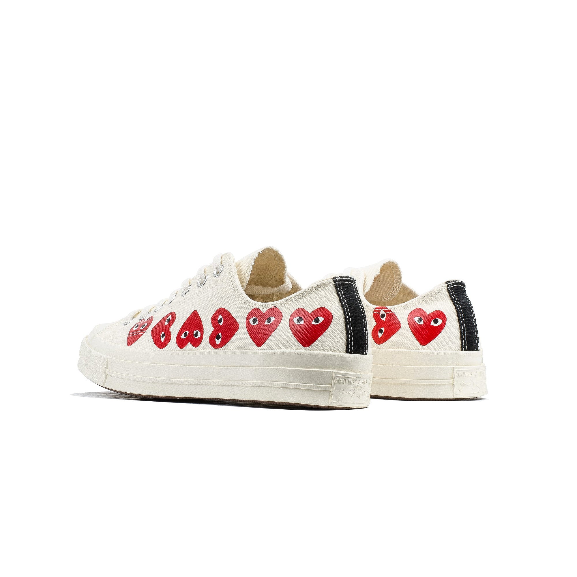 Comme des Garcons PLAY x Converse Chuck 70 Low Multi Heart Shoes