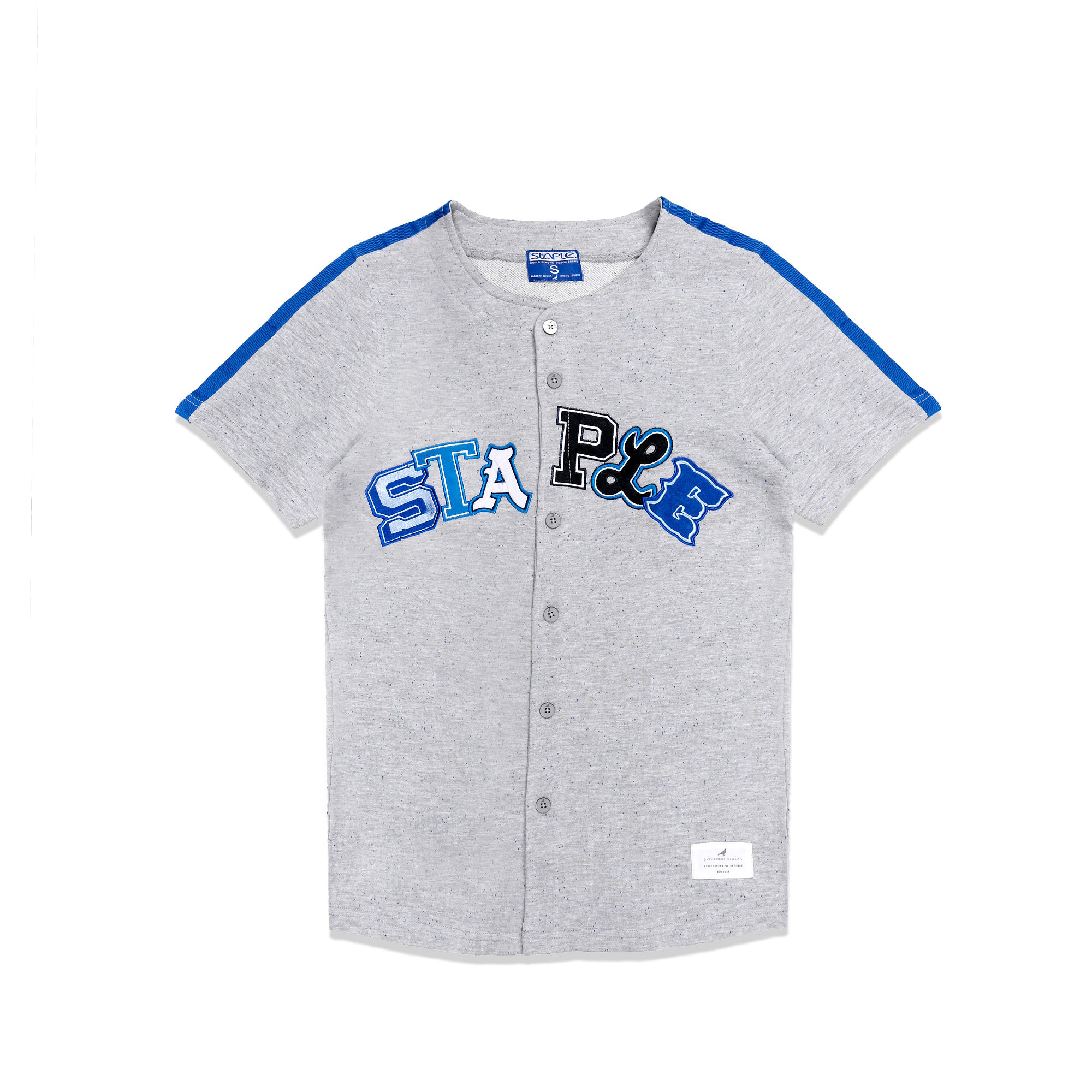 Staple Men's Loopback Baseball Jersey - Heather Grey