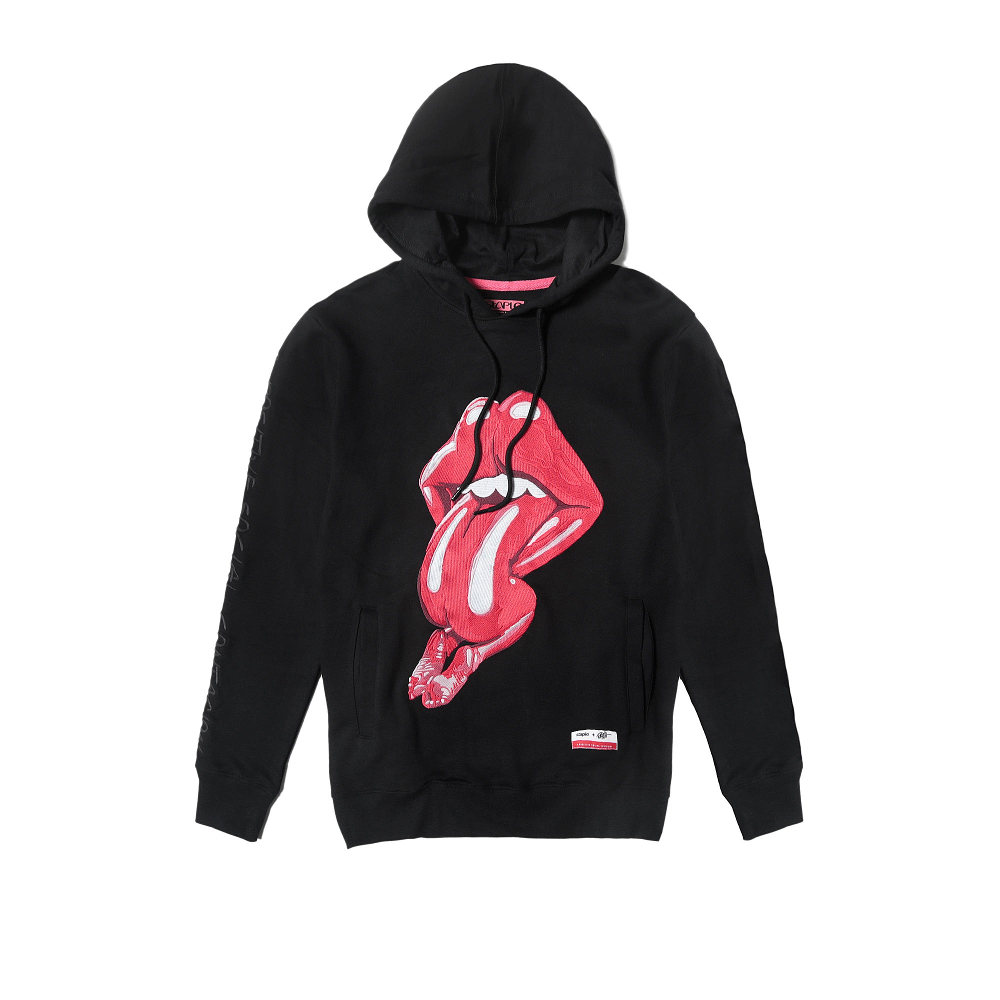 Staple x Ron English Men's Lips Hoodie - Black