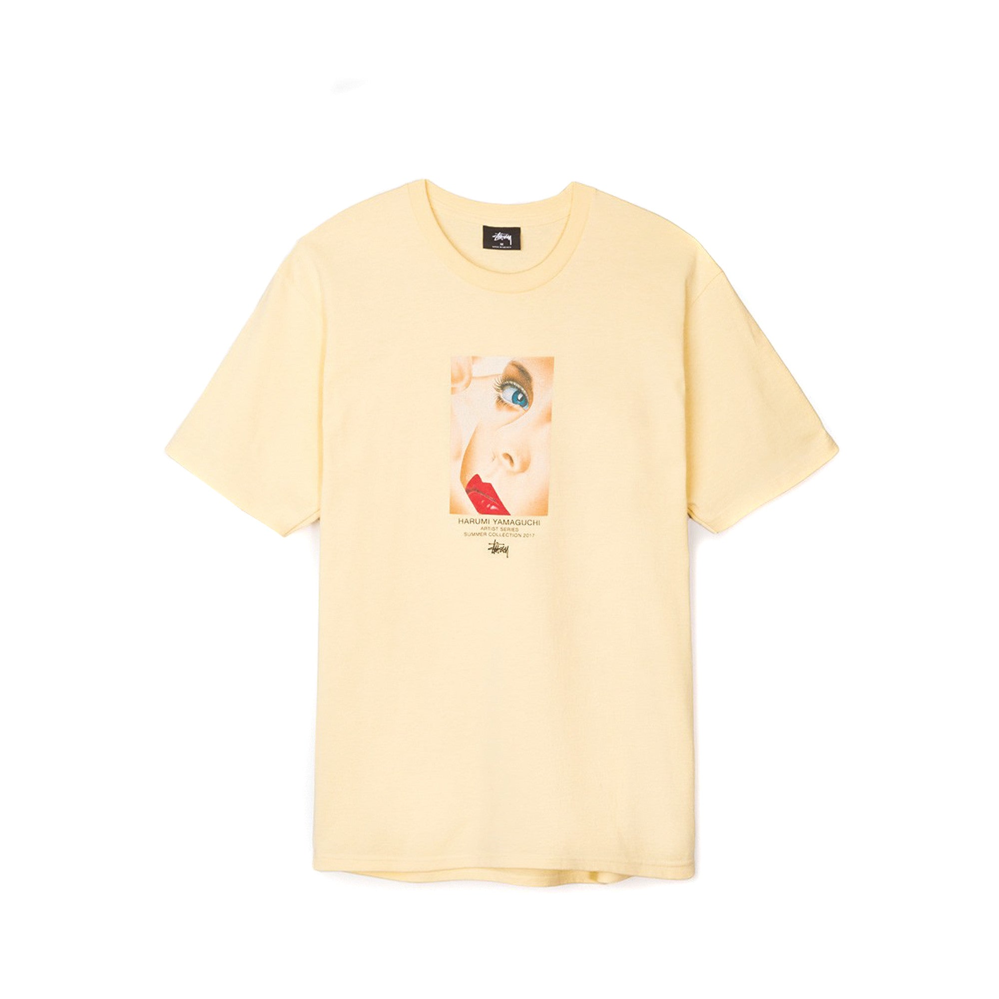 Stussy Men's Harumi Yamaguchi Girl Tee- Pale Yellow