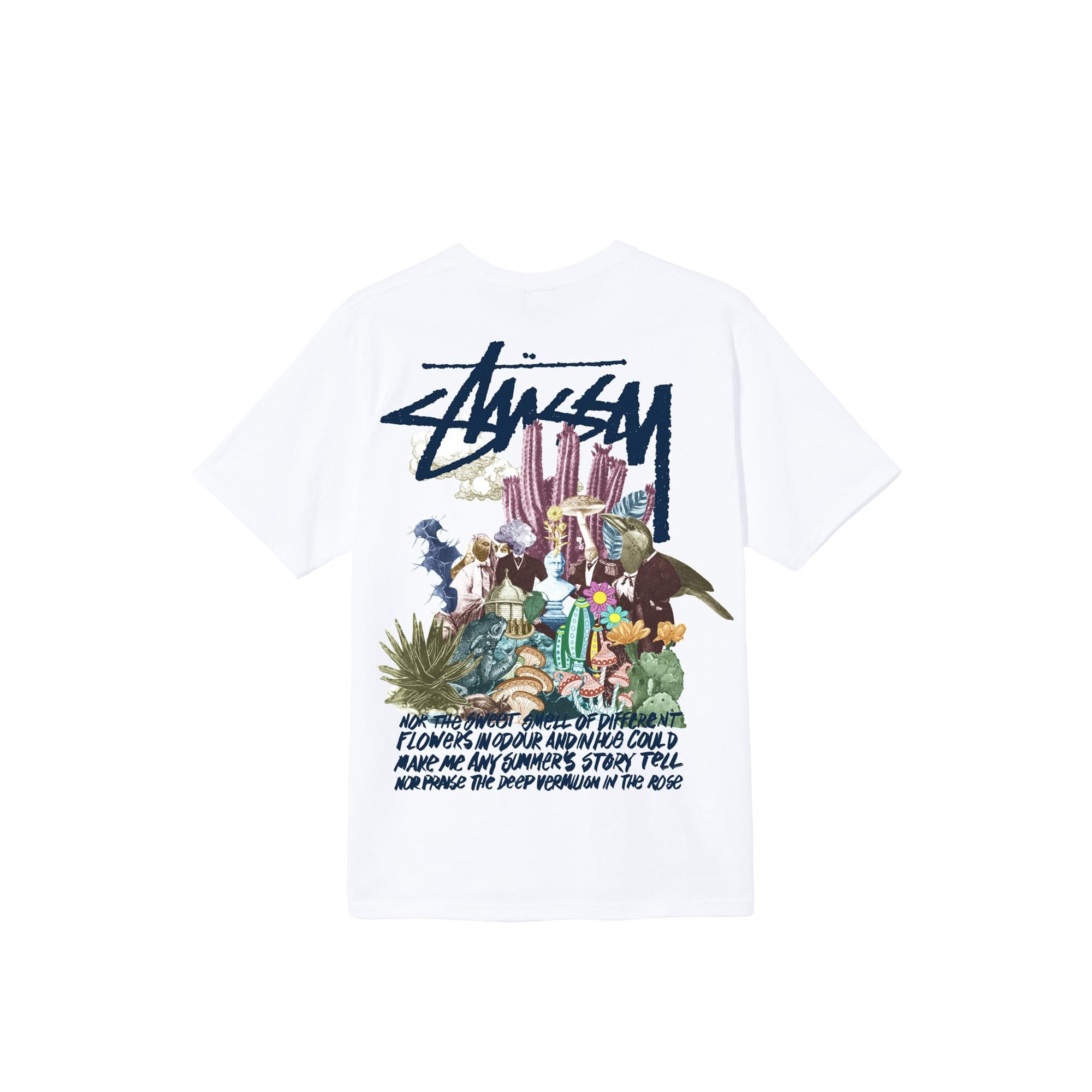 Stussy Mens Psychedelic White Tee