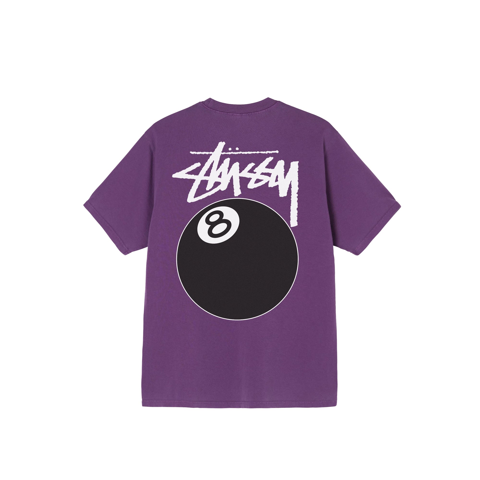 Stussy Mens 8 Ball Pig. Dyed Tee 'Purple'