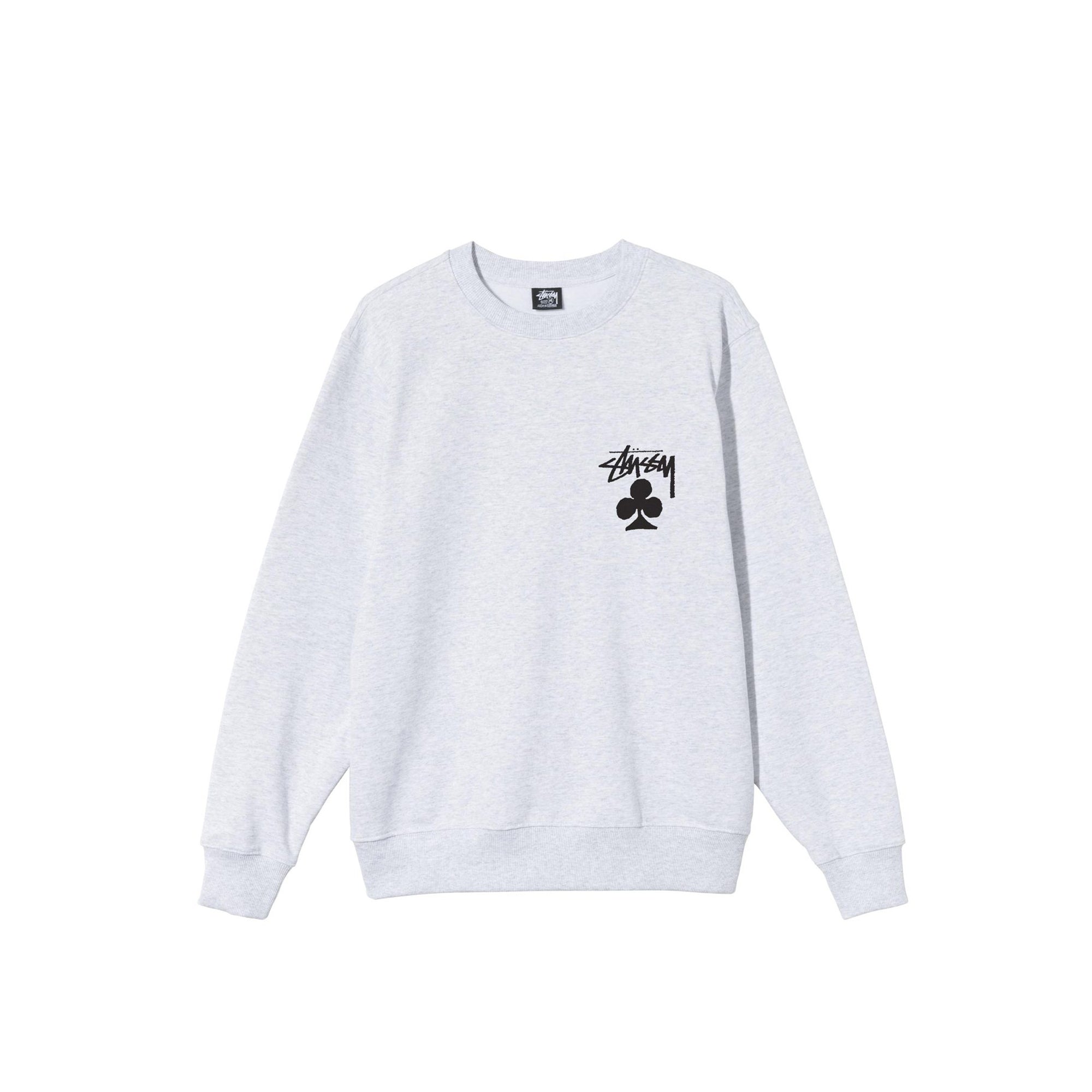 Stussy Mens Club Ash Heather Crew