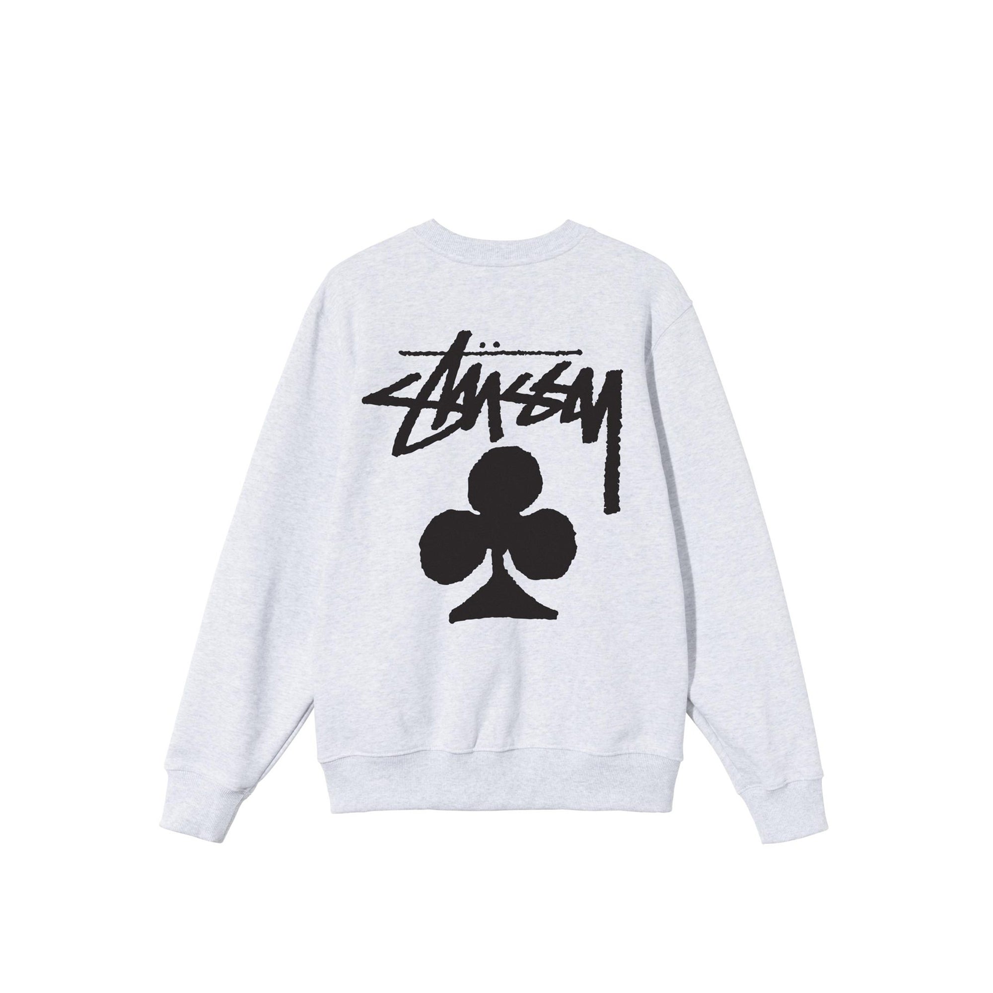 Stussy Mens Club Ash Heather Crew