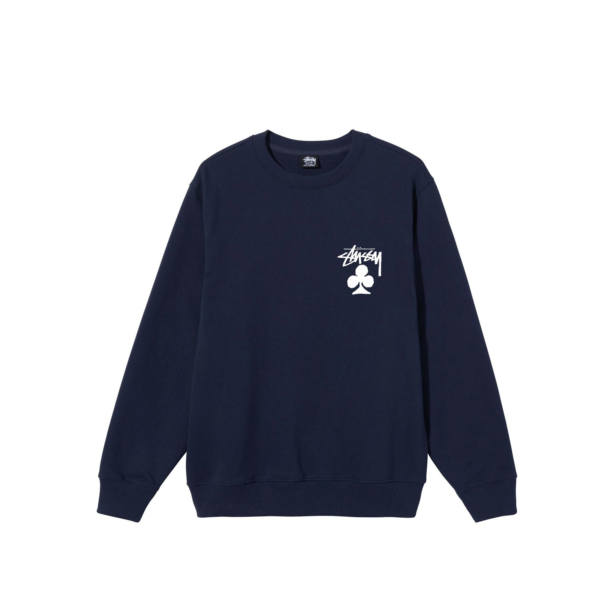 Stussy Mens Club Navy Crew