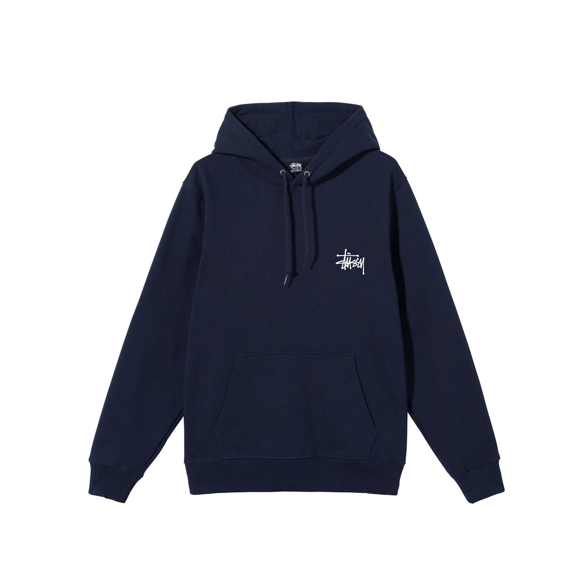 Stussy Mens Basic Stussy Navy Hoodie