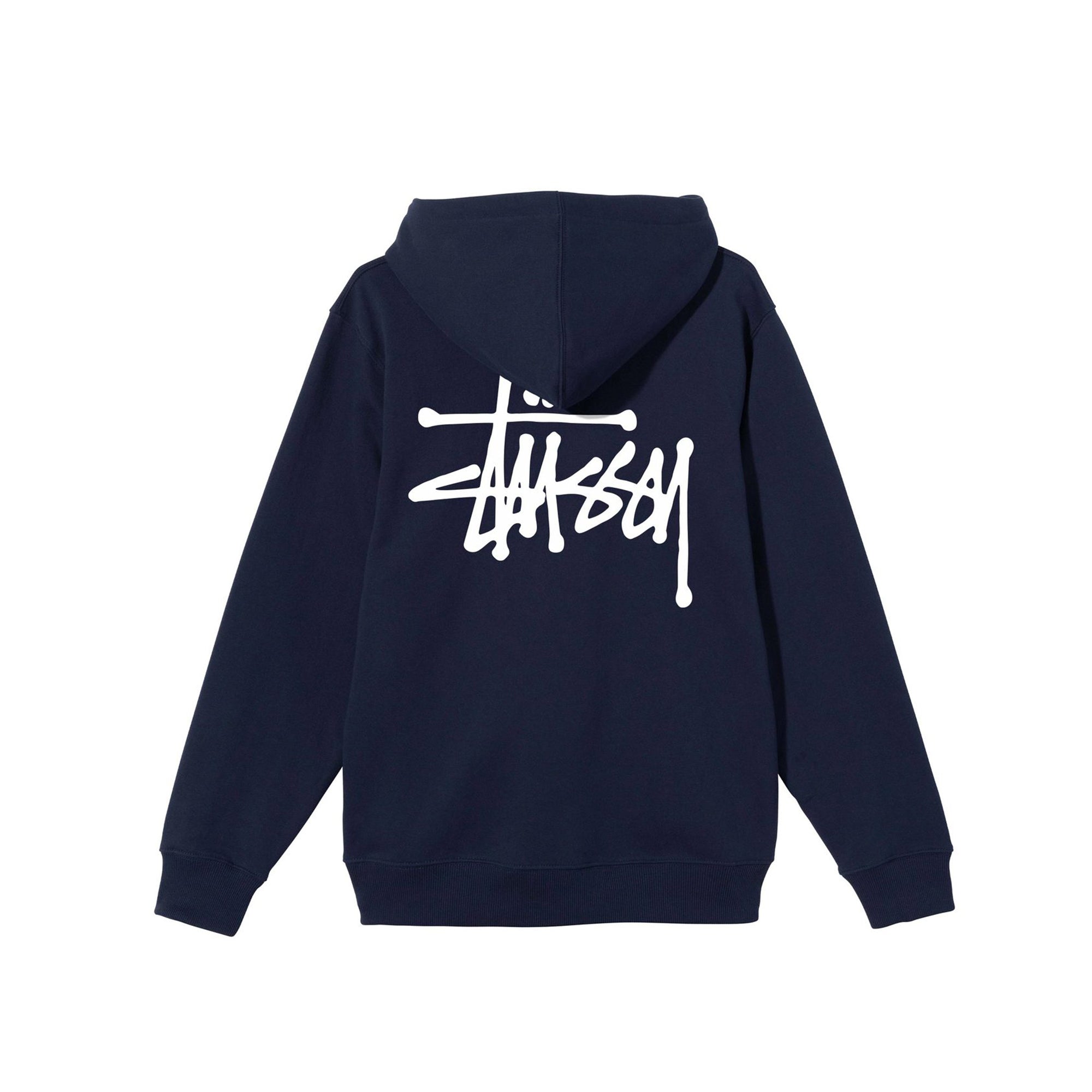Stussy Mens Basic Stussy Navy Hoodie – Extra Butter