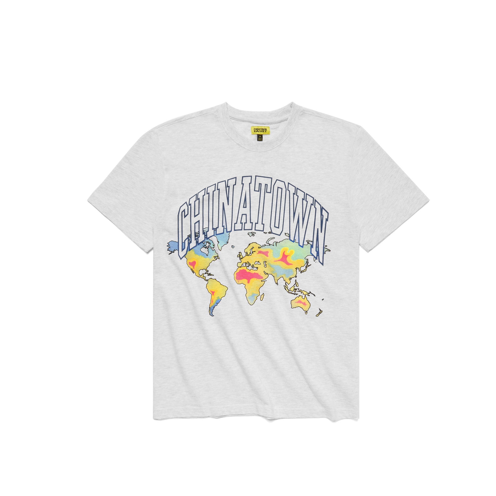 Chinatown Market Mens Globe UV arc Tee 'Ash Gray'