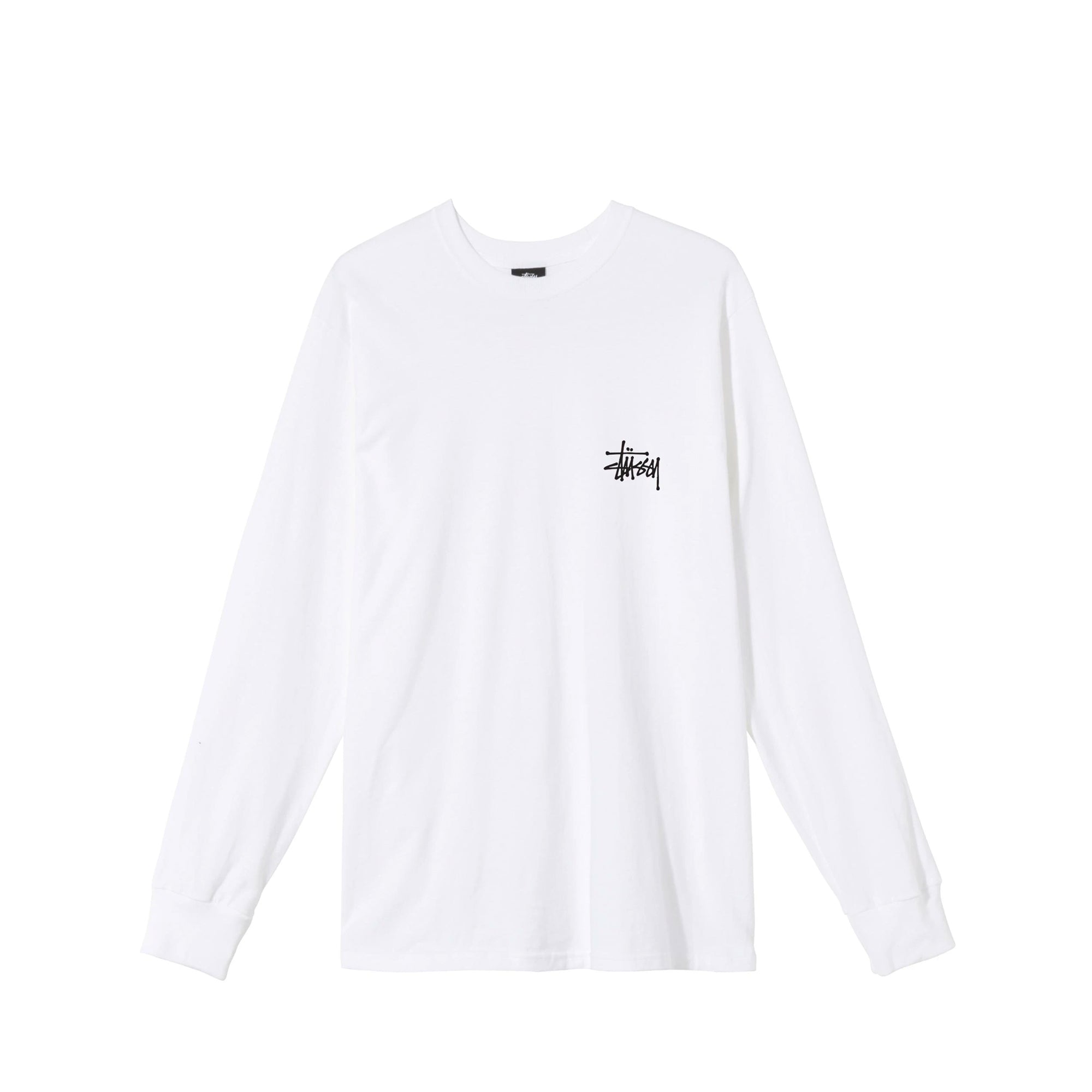 Stussy Basic Stussy LS White Tee - M