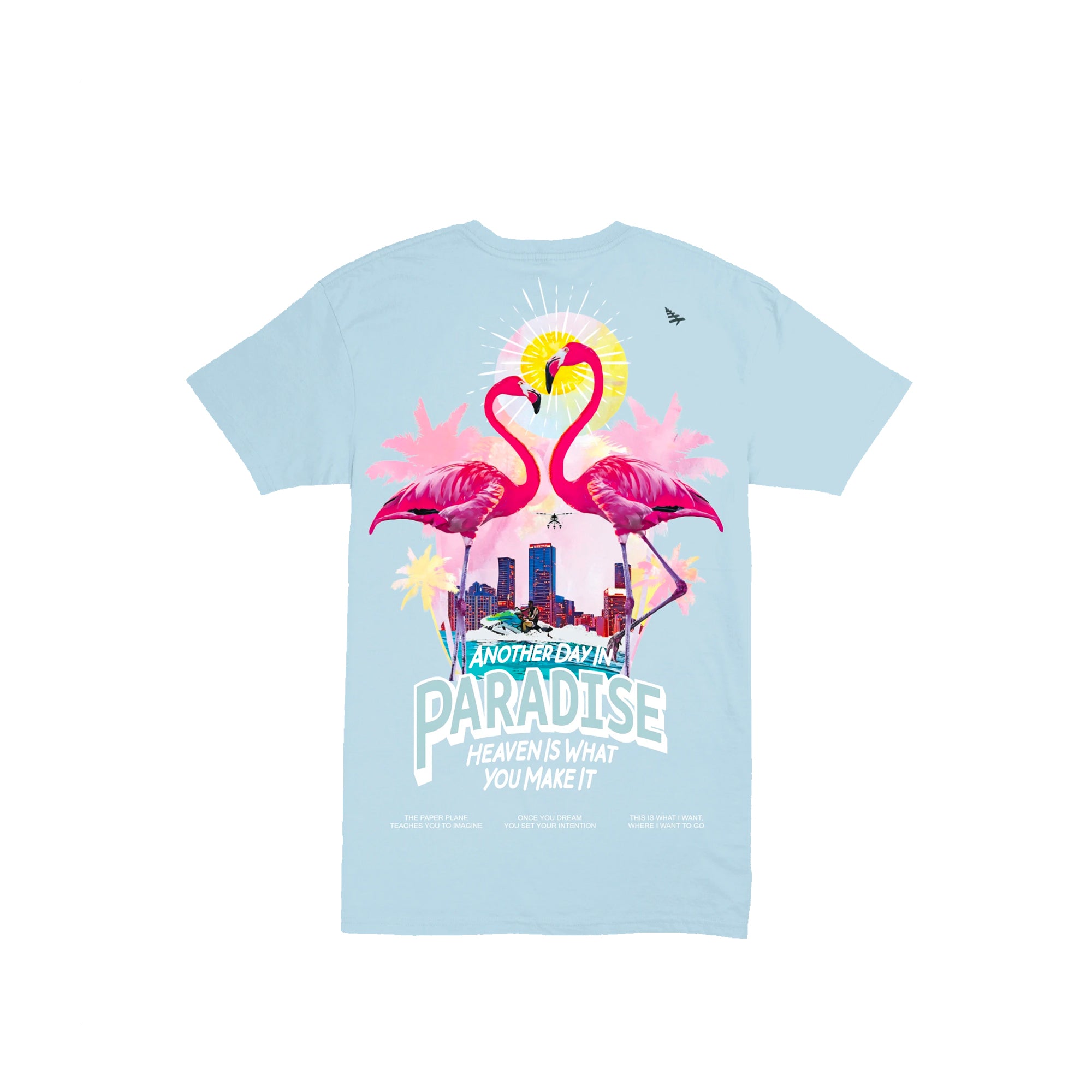 Paper Planes Mens Pastel Paradise Tee 'Powder Blue'