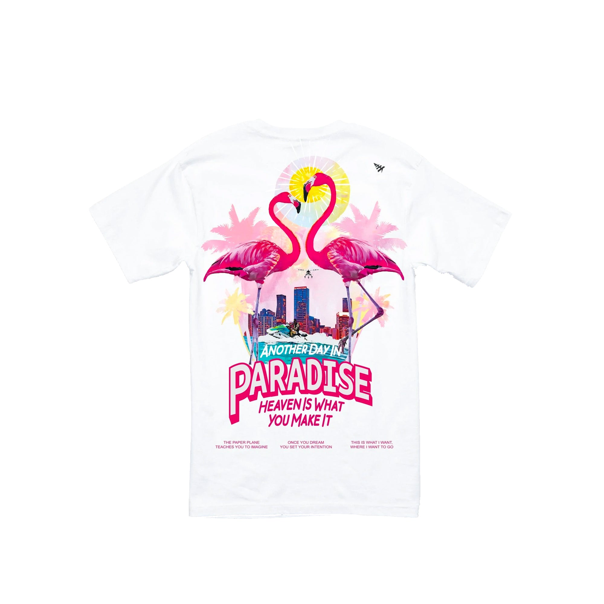 Paper Planes Mens Pastel Paradise Tee 'White'